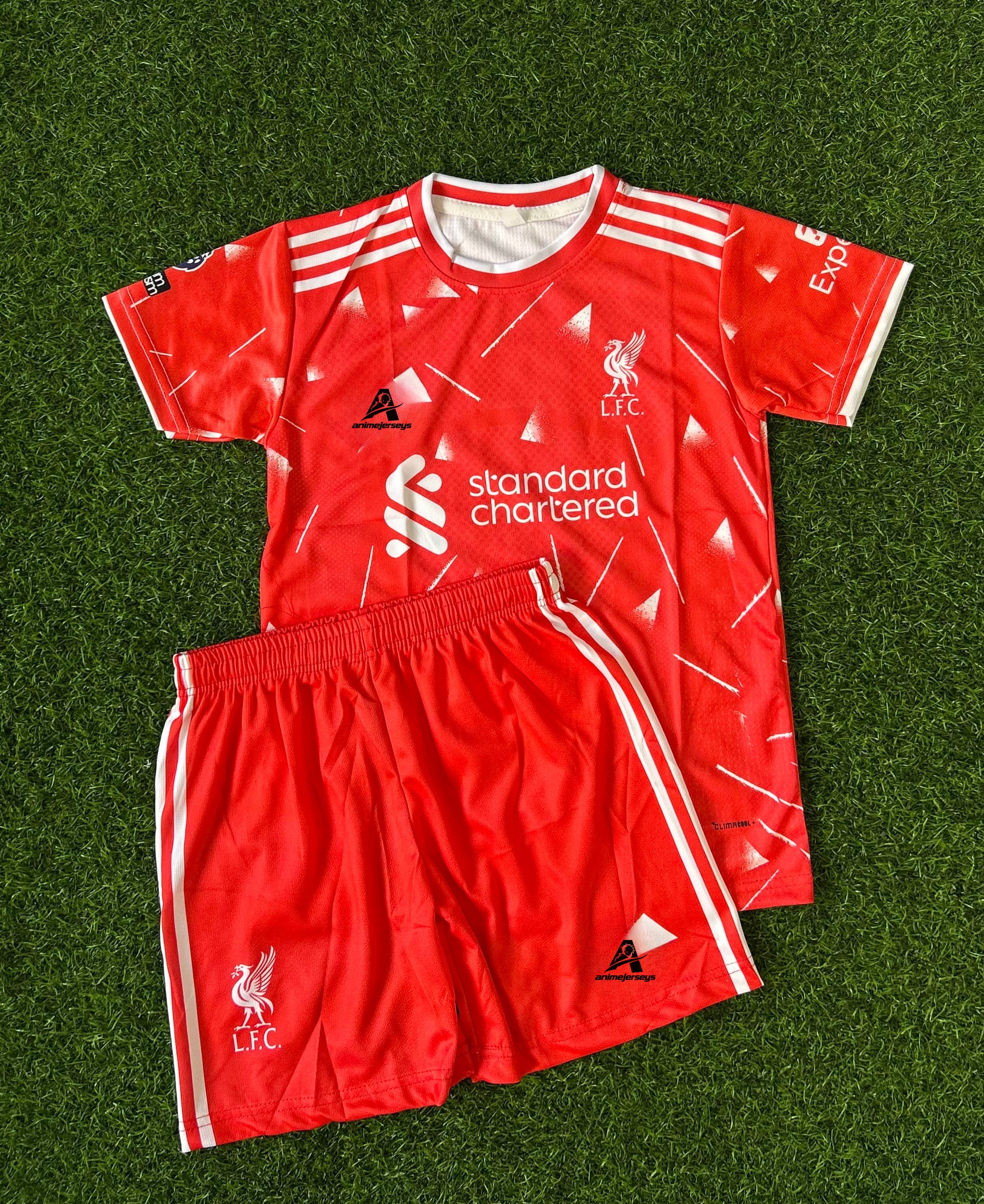 LIVERPOOL 2026-27 SEASON HOME KIT, HALF SLEEVE SUBLIMATION, JERSEY & SHORTS ( KID SIZE )