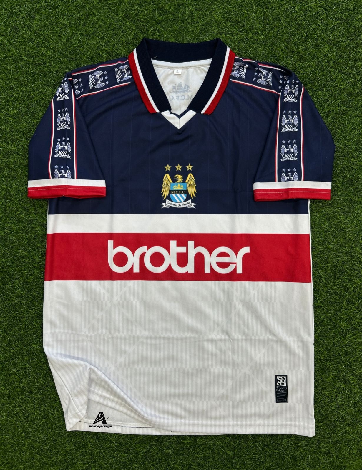 MAN CITY 1998 AWAY KIT, HALFSLEEVE POLO SUBLIMATION