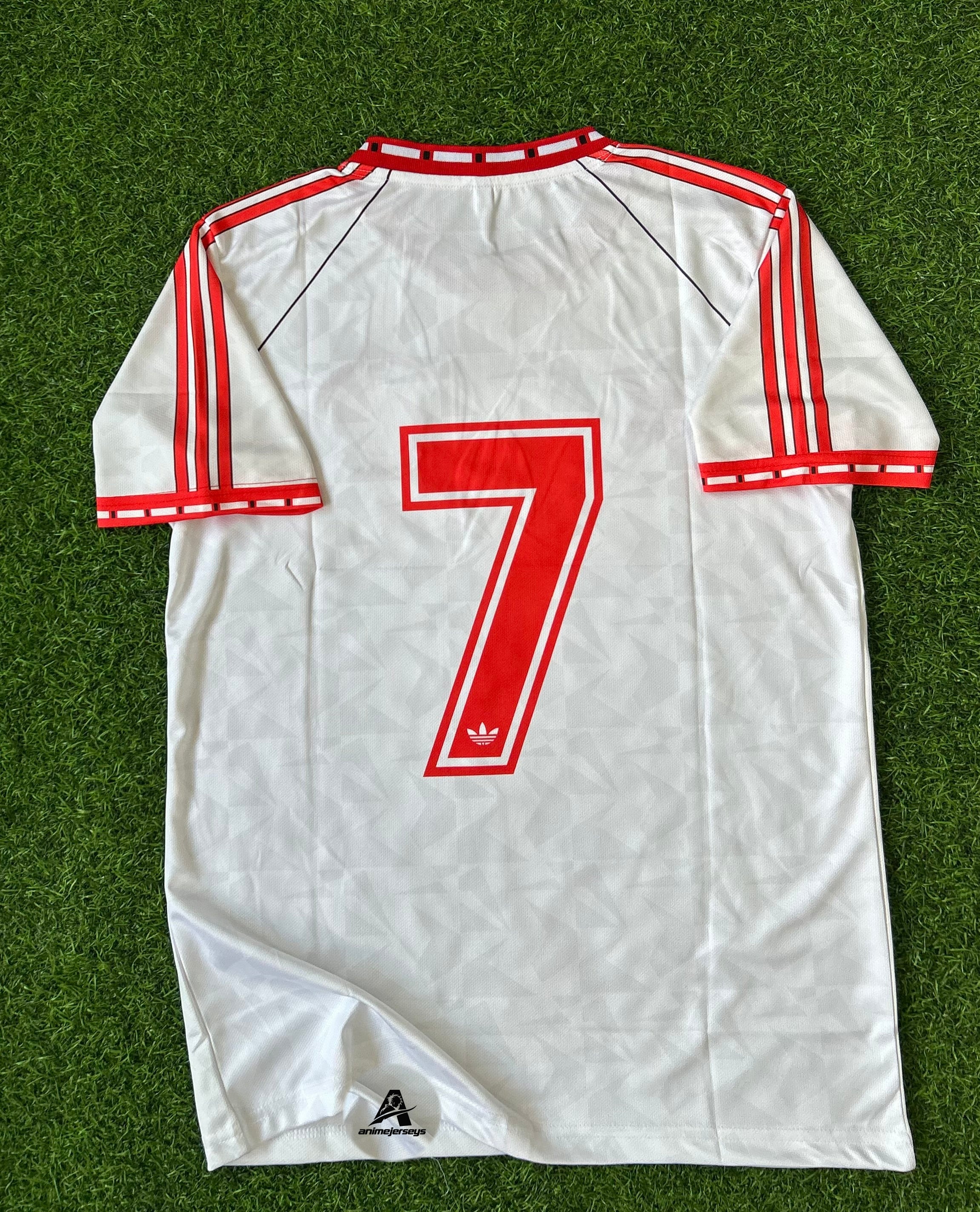 MAN UNITED 1990-91 E CUP WINNER JERSEY, HALF SLEEVE  EMBROIDERY