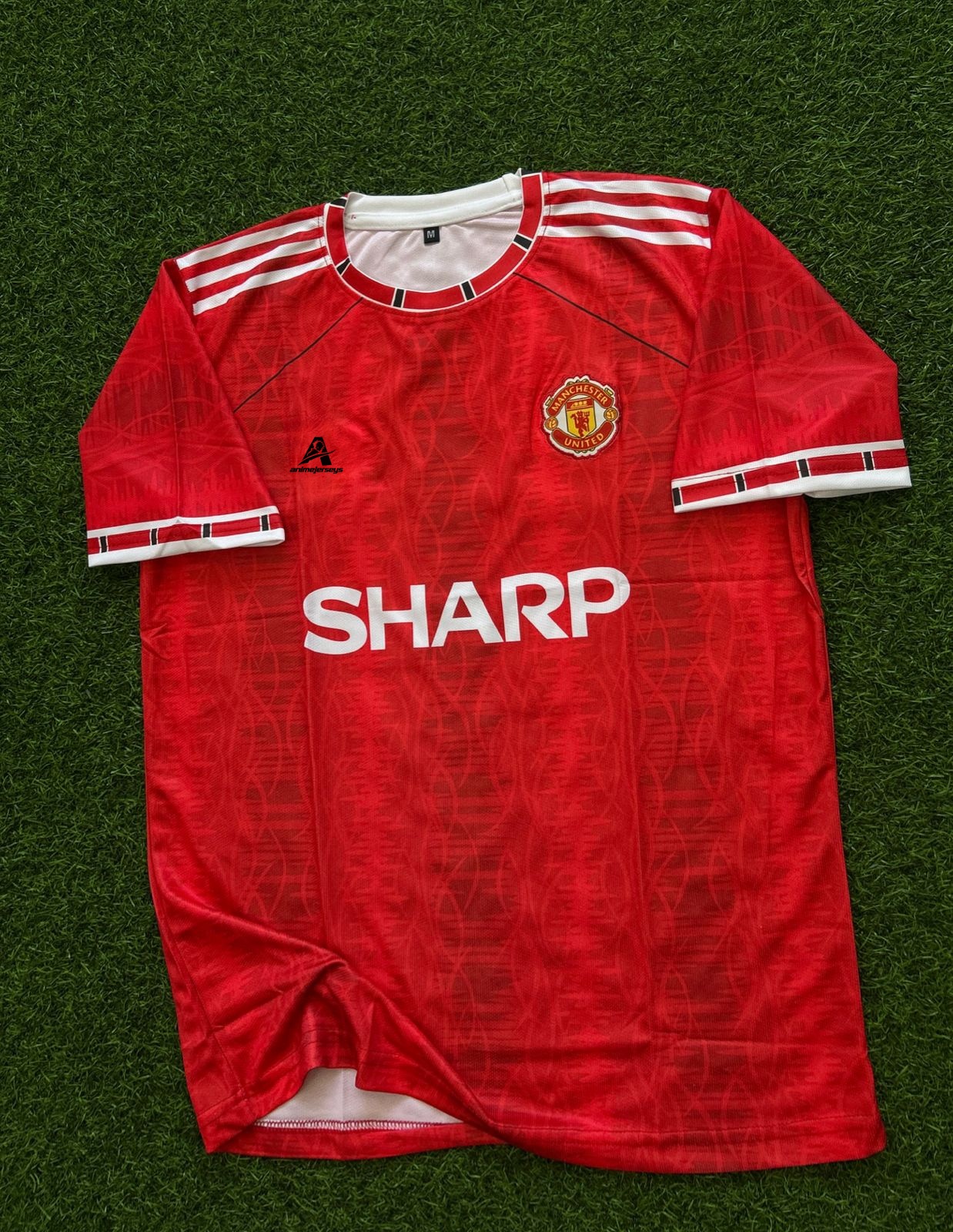 MAN UNITED 1990-92 HOME KIT, HALFSLEEVE EMBROIDERY