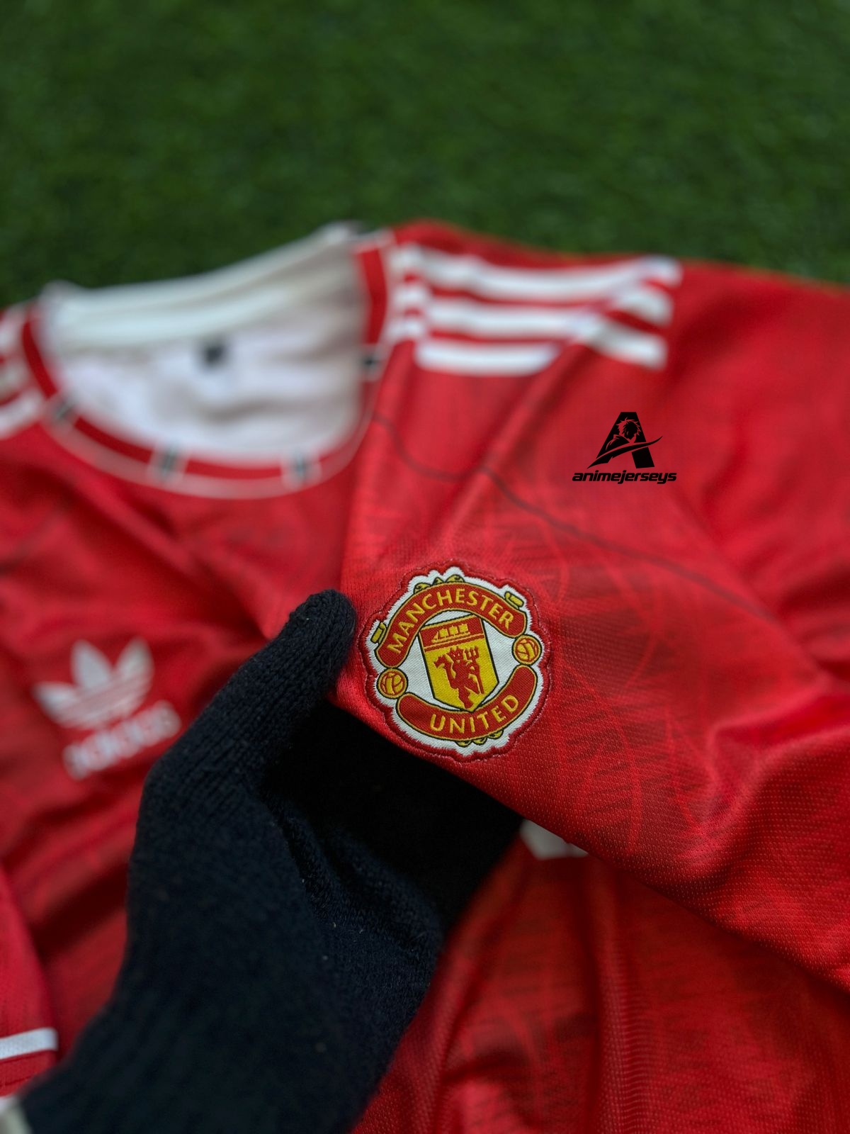 MAN UNITED 1990-92 HOME KIT, HALFSLEEVE EMBROIDERY