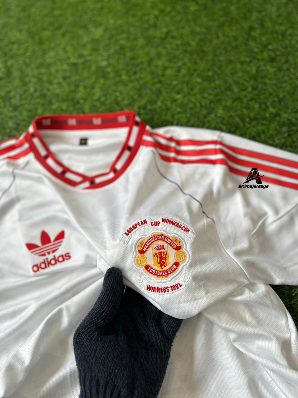 MAN UNITED 1991 RETRO AWAY, HALFSLEEVE EMBROIDERY