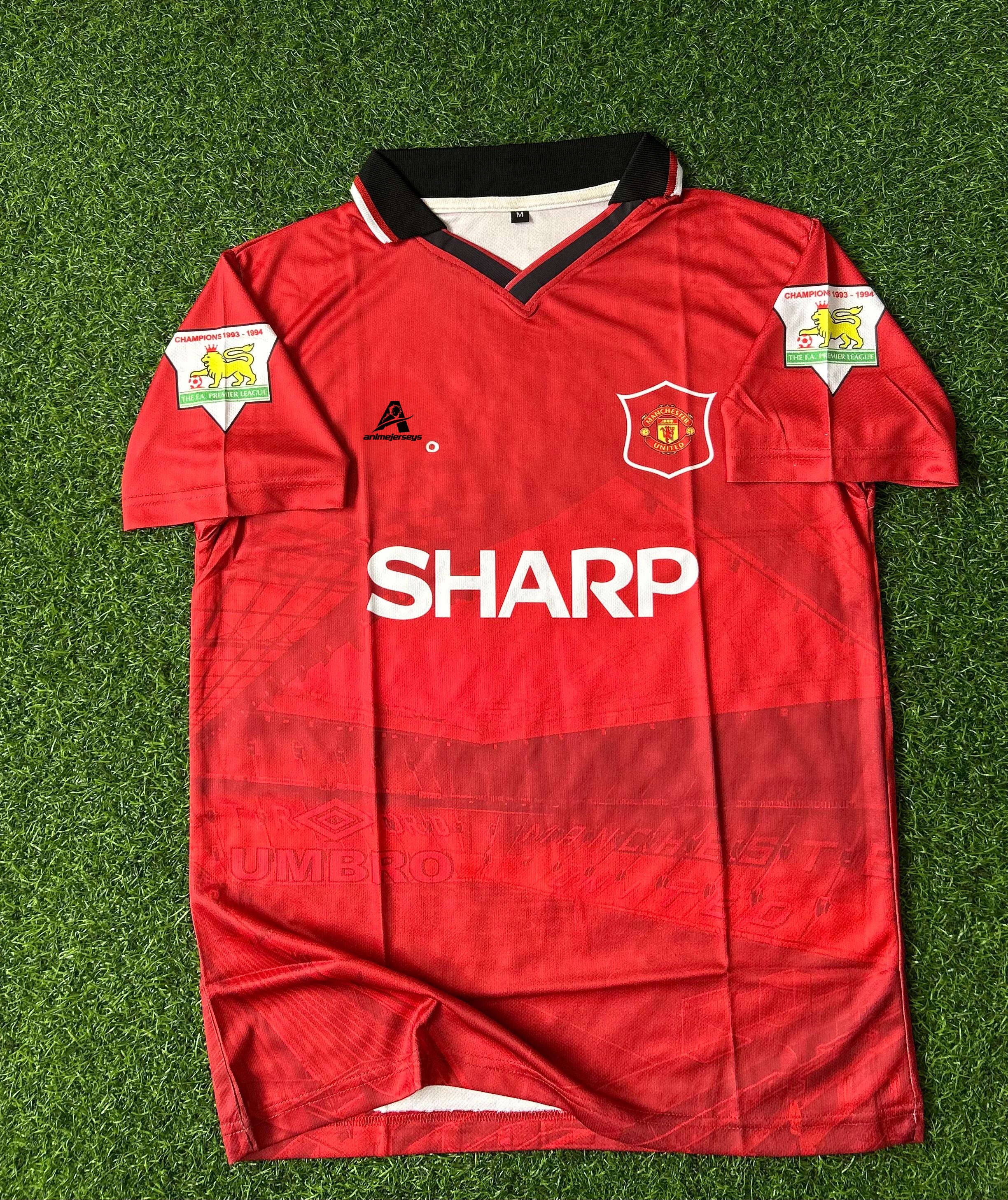 MAN UNITED 1992-94 HOME KIT, HALFSLEEVE POLO SUBLIMATION
