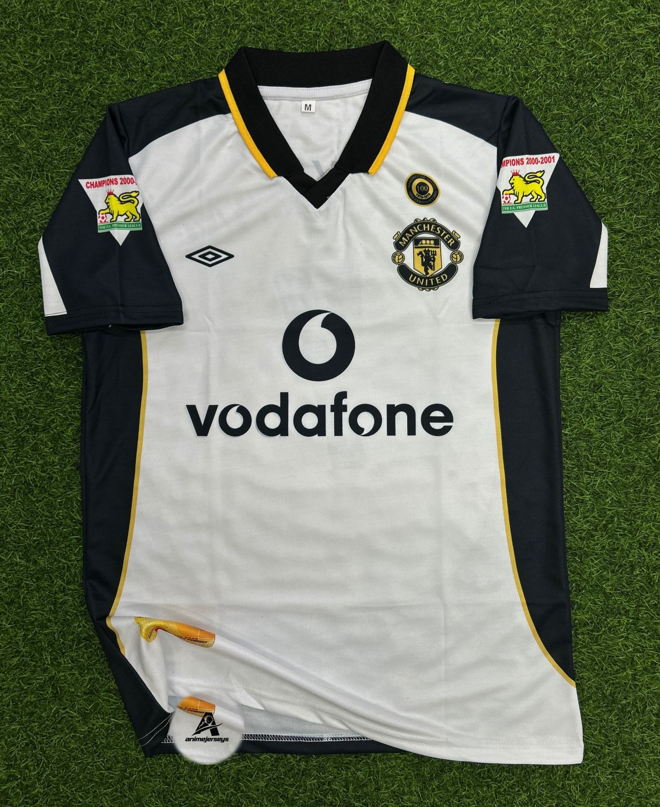 MAN UNITED 2001-02 AWAY KIT, HALFSLEEVE POLO SUBLIMATION