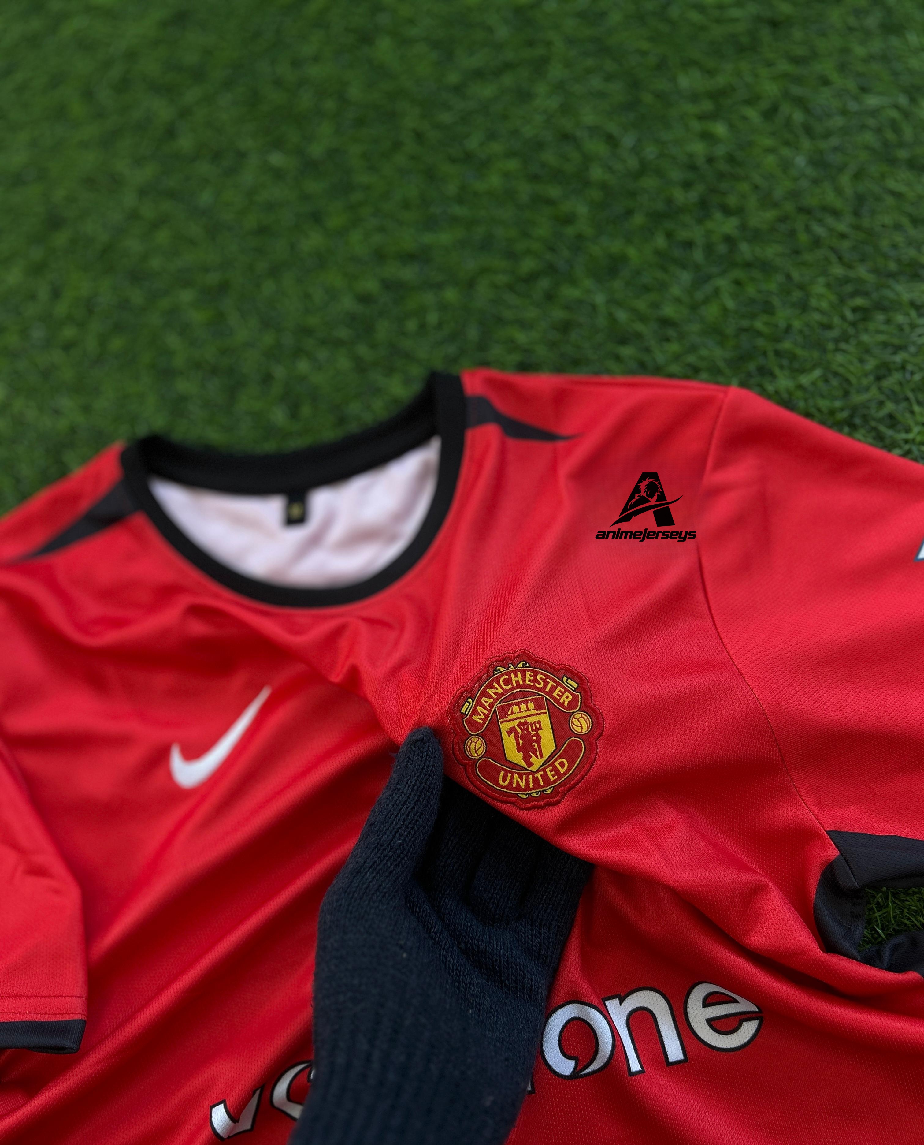 MAN UNITED 2002-04 HOME KIT, HALFSLEEVE EMBROIDERY