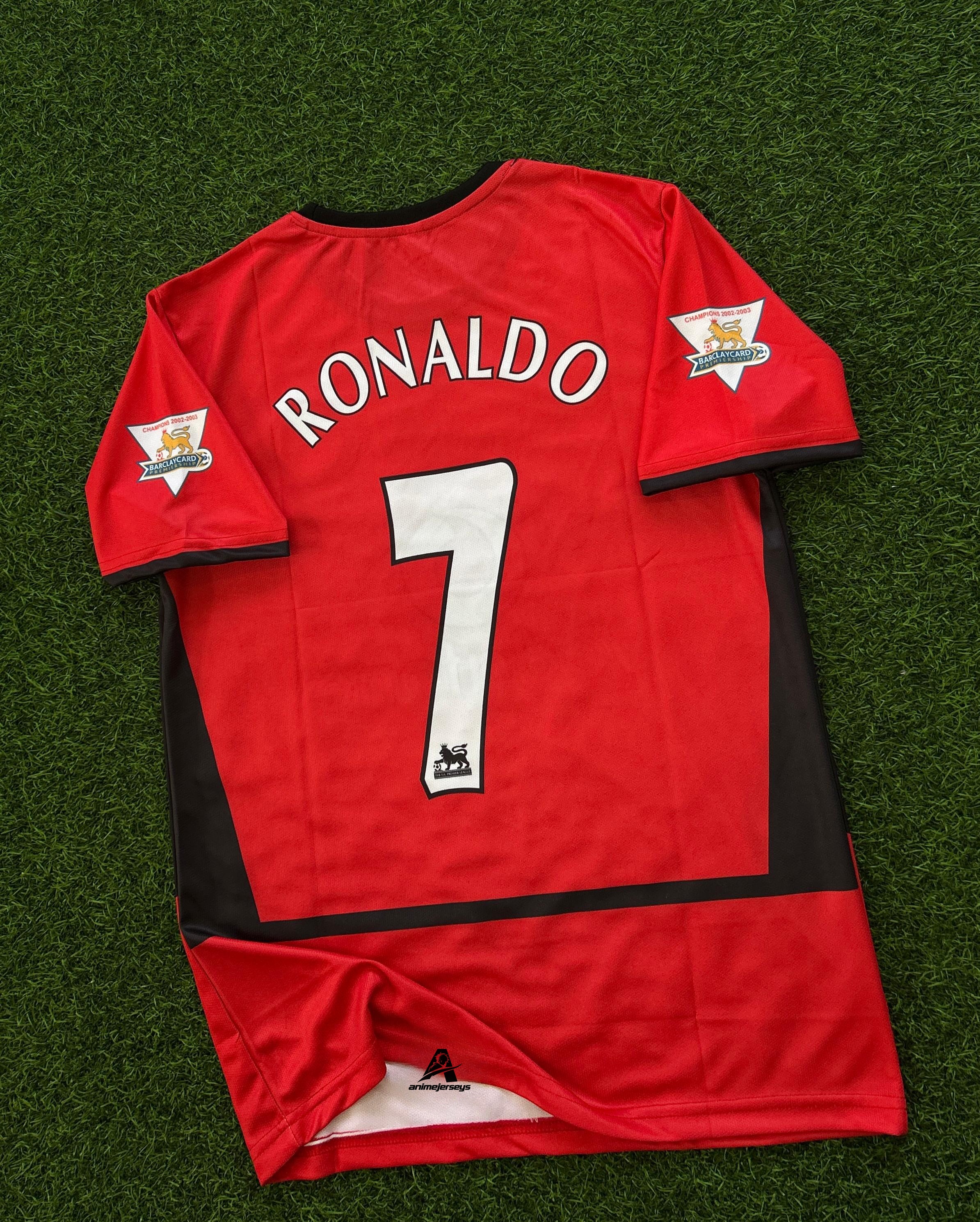 MAN UNITED 2002-04 HOME KIT, HALFSLEEVE EMBROIDERY