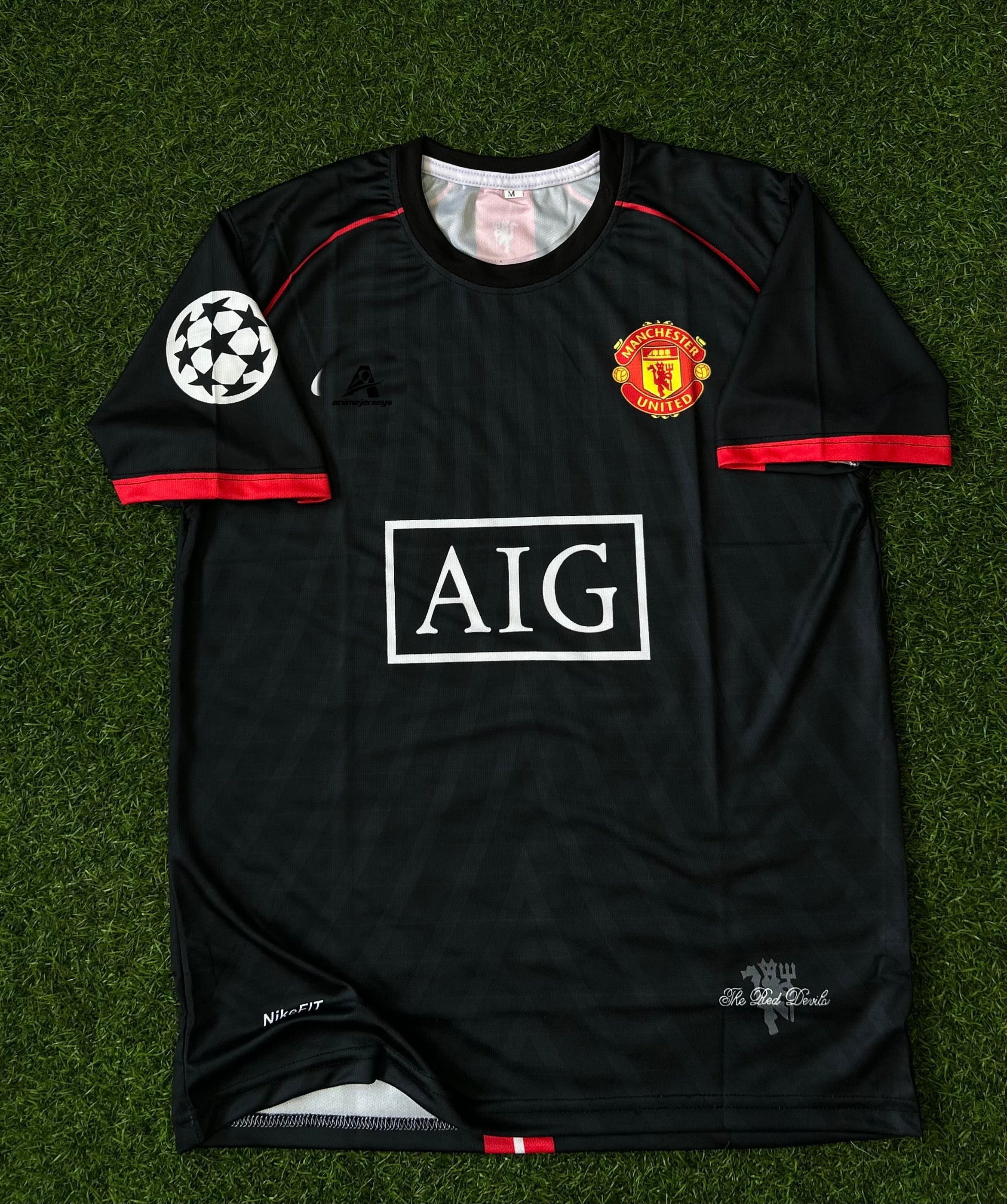 MAN UNITED 2007-08 AWAY JERSEY, HALF SLEEVE SUBLIMATION