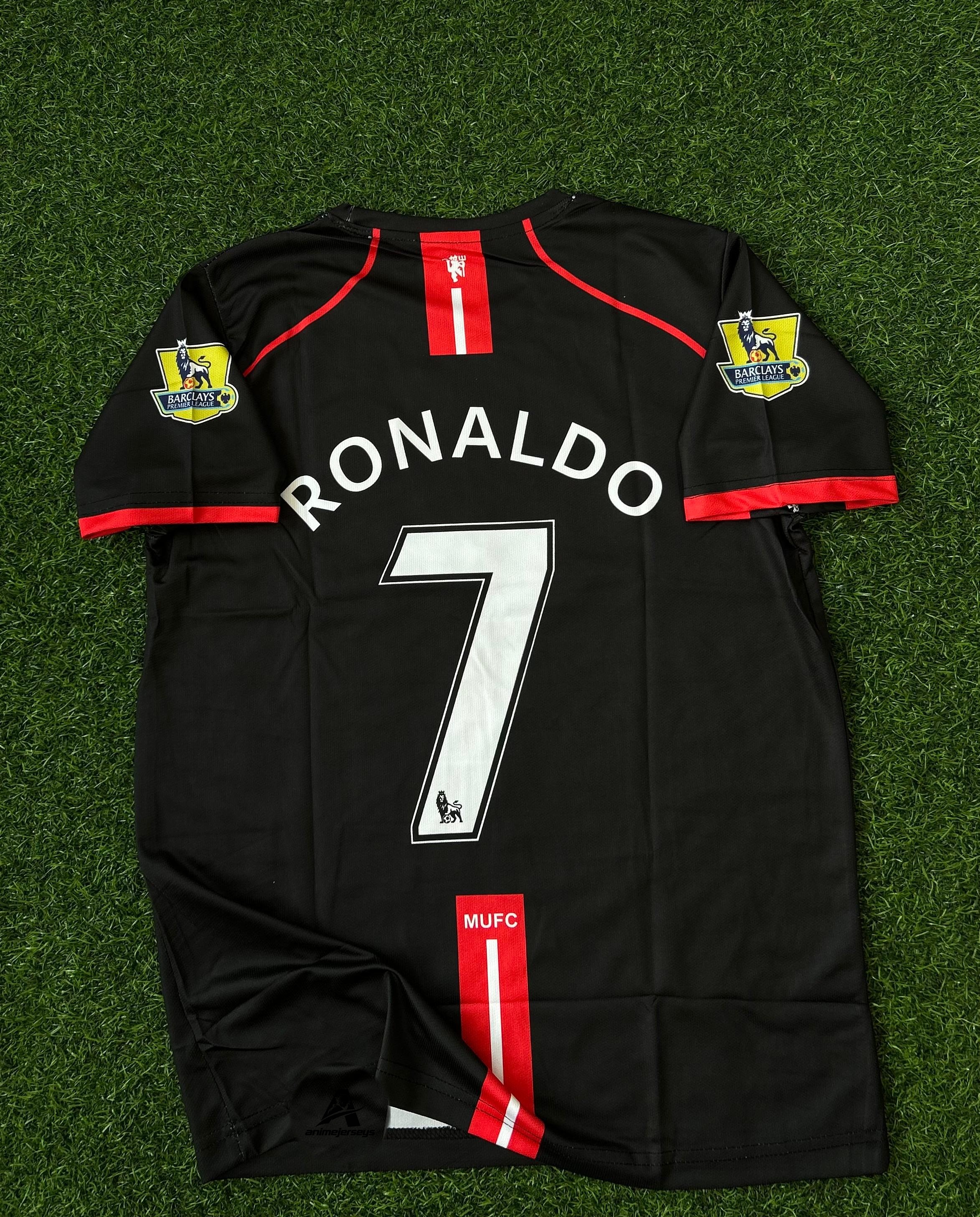 MAN UNITED 2007-08 AWAY KIT, HALFSLEEVE EMBROIDERY