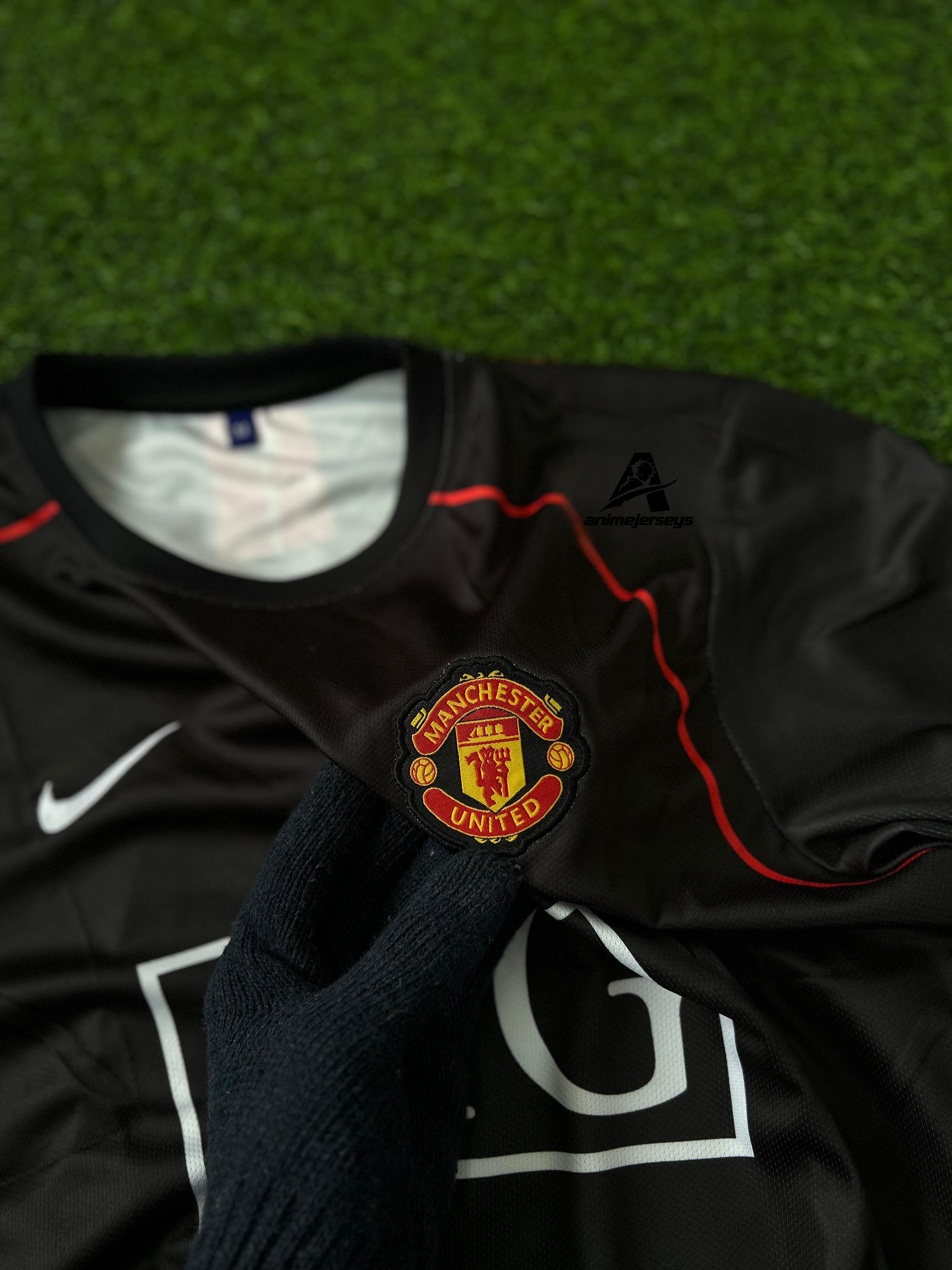 MAN UNITED 2007-08 AWAY KIT, HALFSLEEVE EMBROIDERY
