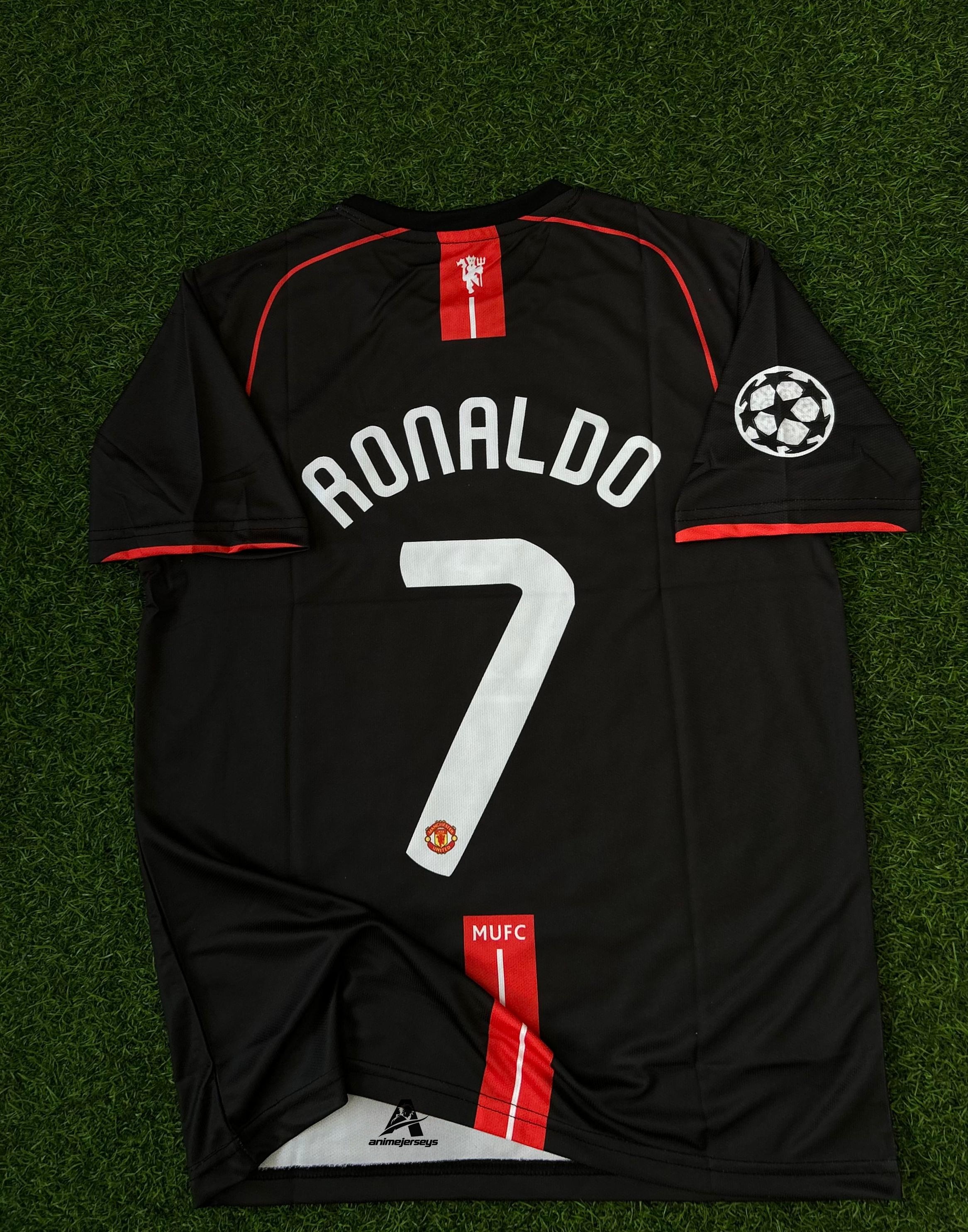 MAN UNITED 2007-08 AWAY KIT, HALFSLEEVE EMBROIDERY
