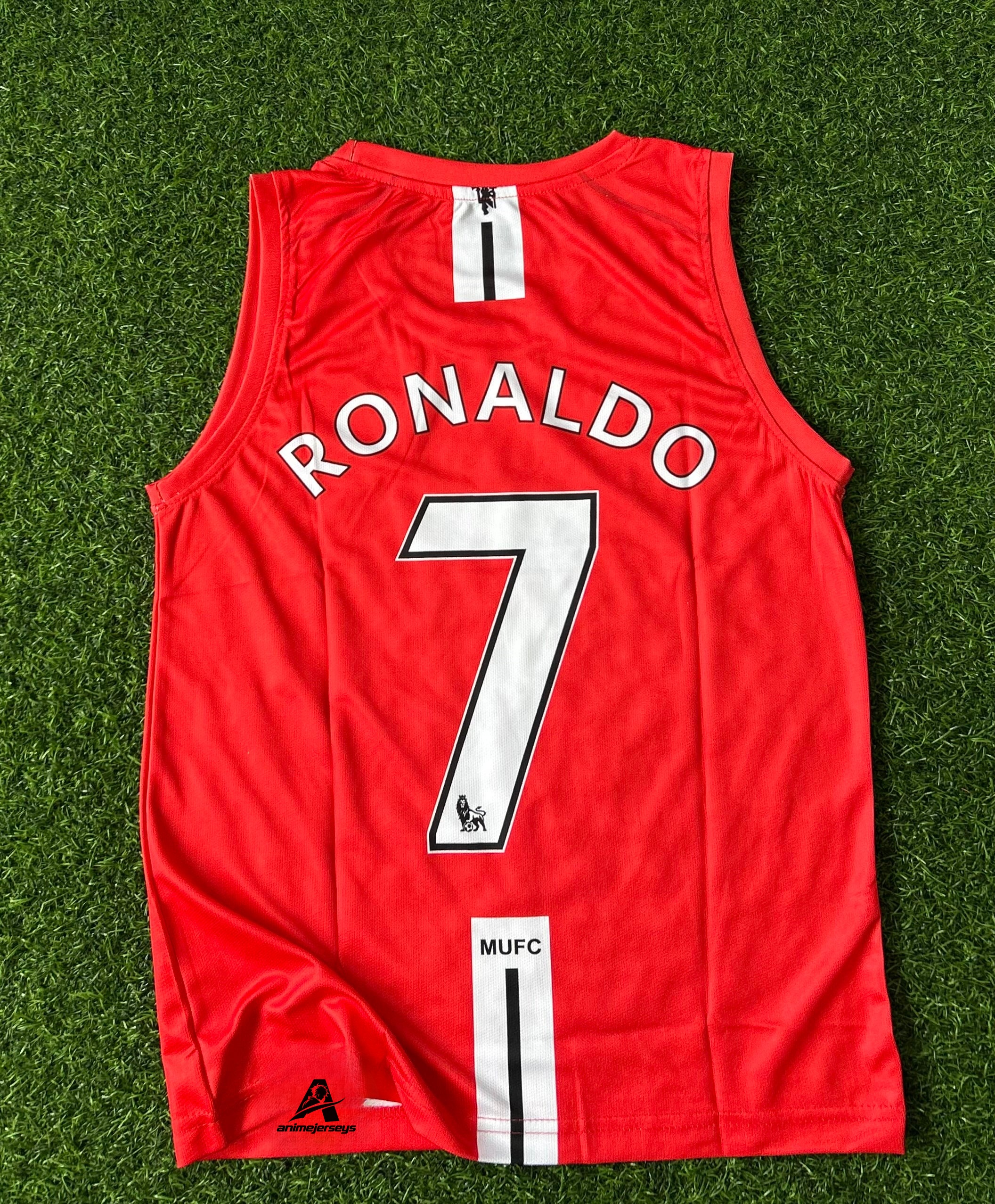 MAN UNITED 2007-08 HOME JERSEY, SLEEVELESS EMBROIDERY