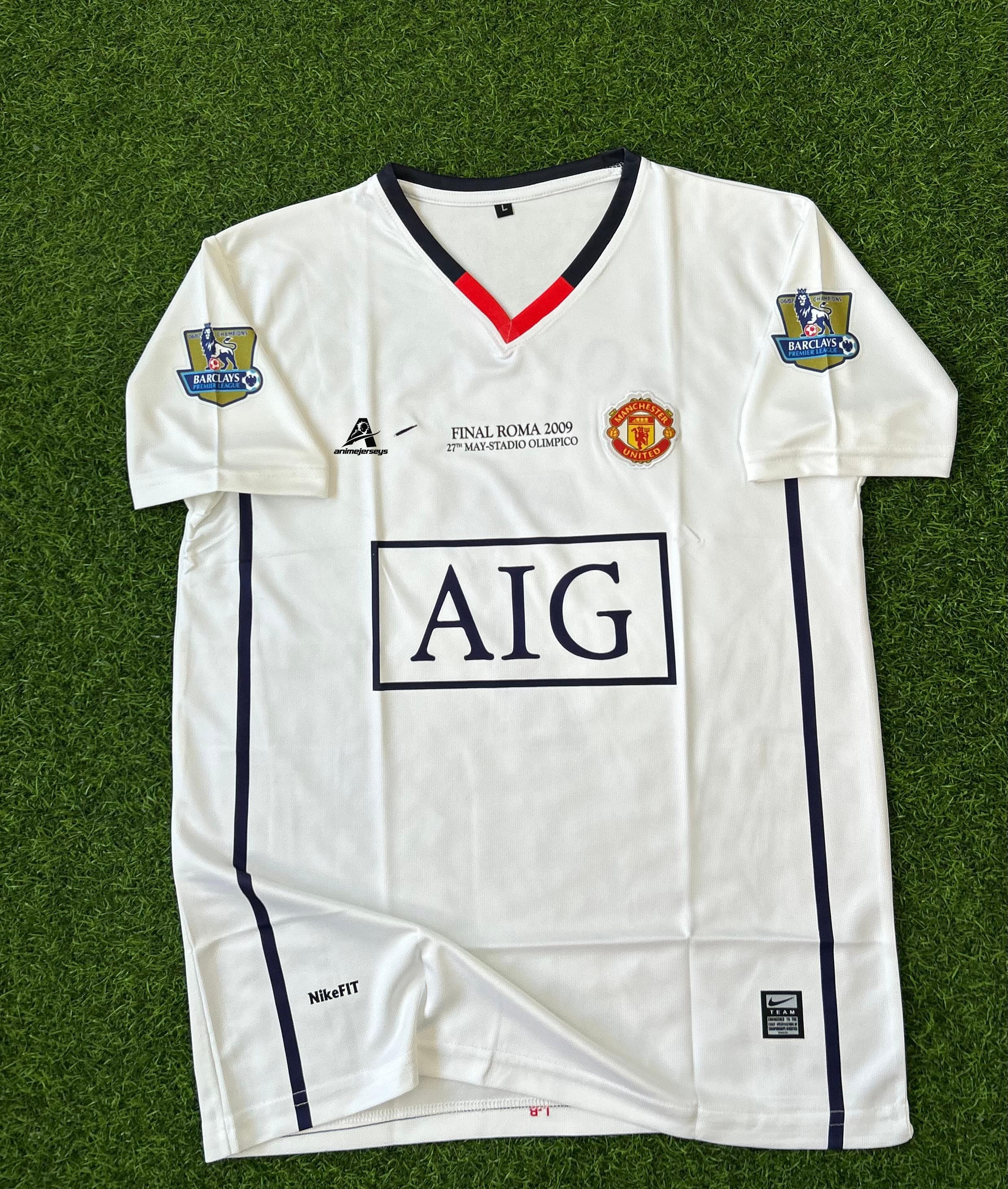 MAN UNITED 2008-09 AWAY KIT, HALFSLEEVE EMBROIDERY
