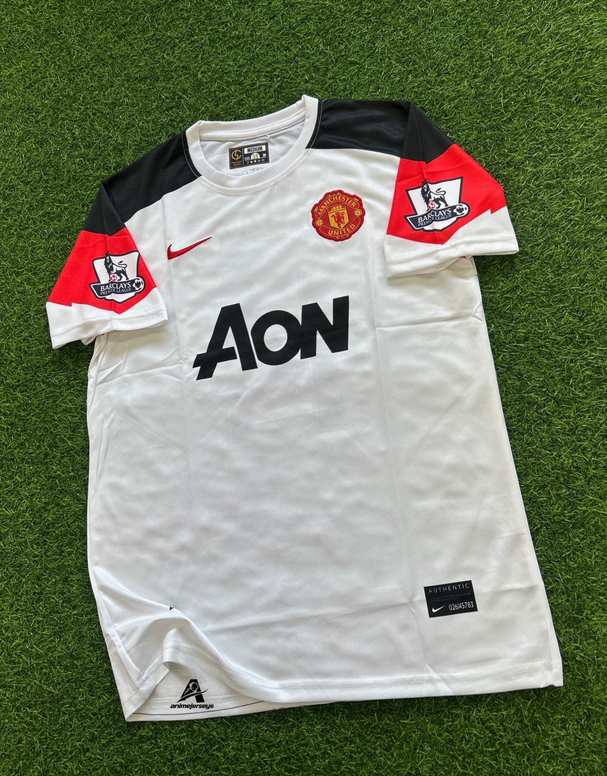 MAN UNITED 2010-11 AWAY KIT, HALFSLEEVE EMBROIDERY