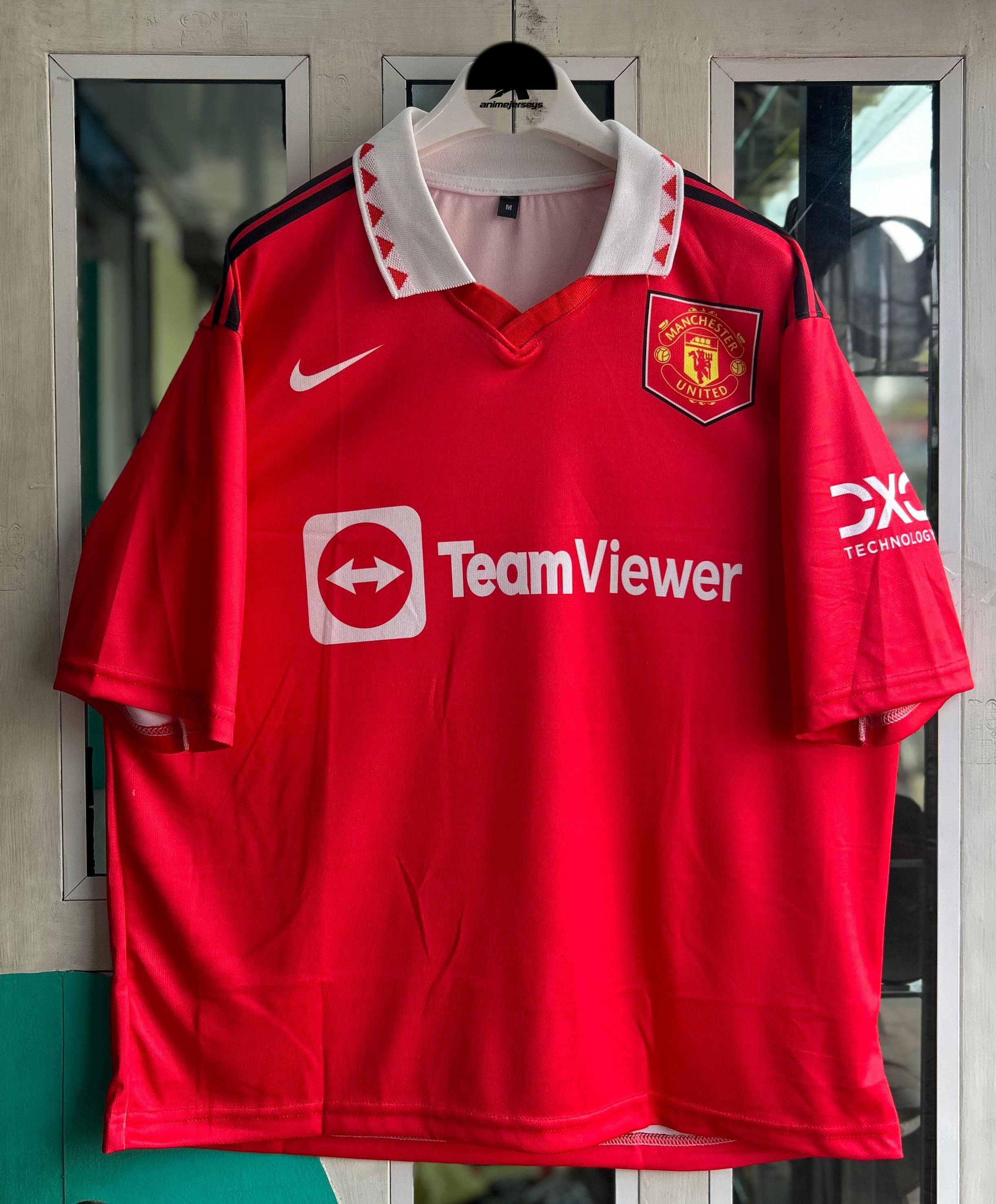 MAN UNITED 2022-23 HOME KIT, FIVESLEEVE POLO SUBLIMATION