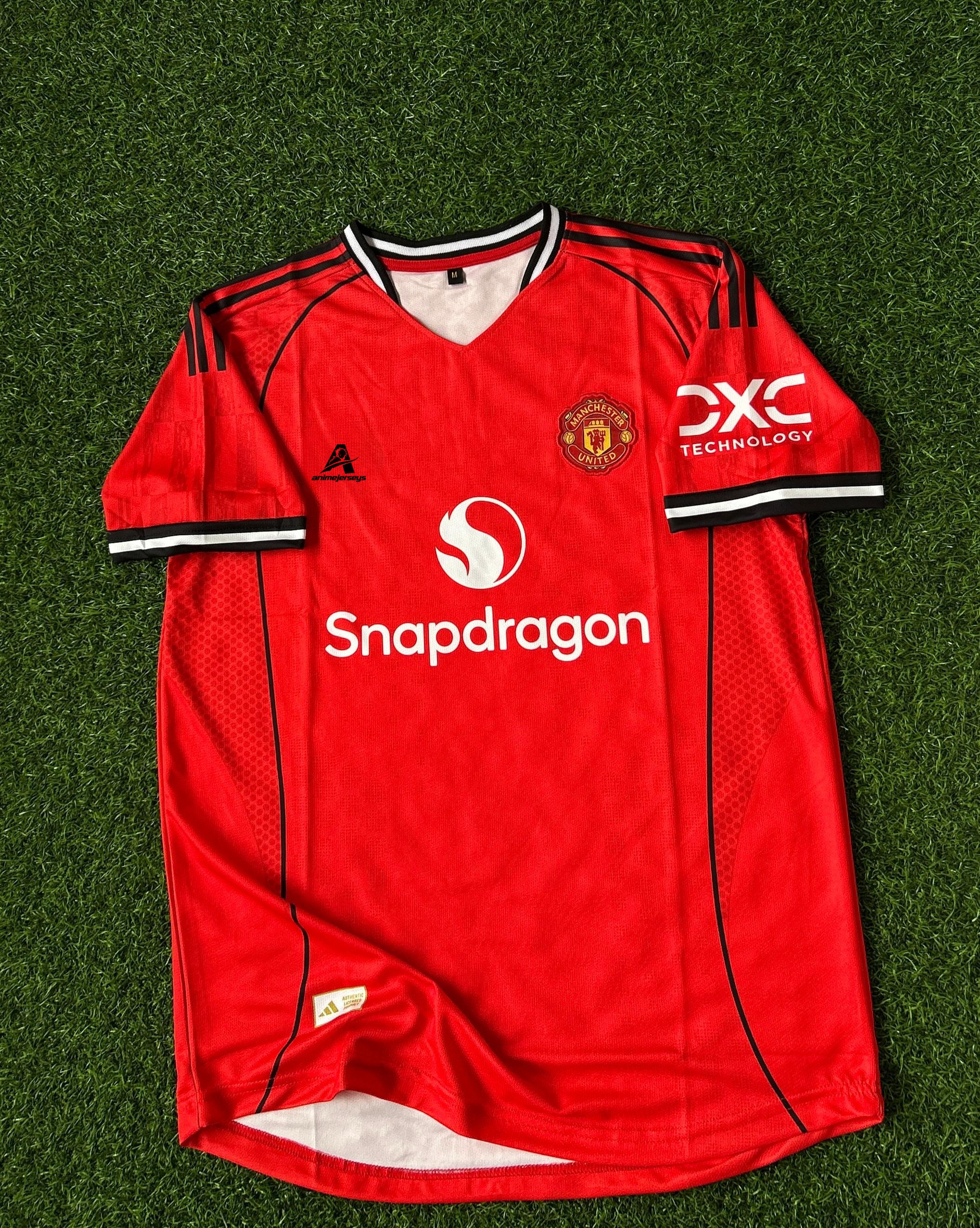 MAN UNITED 2025-26 SEASON HOME KIT, HALFSLEEVE EMBROIDERY