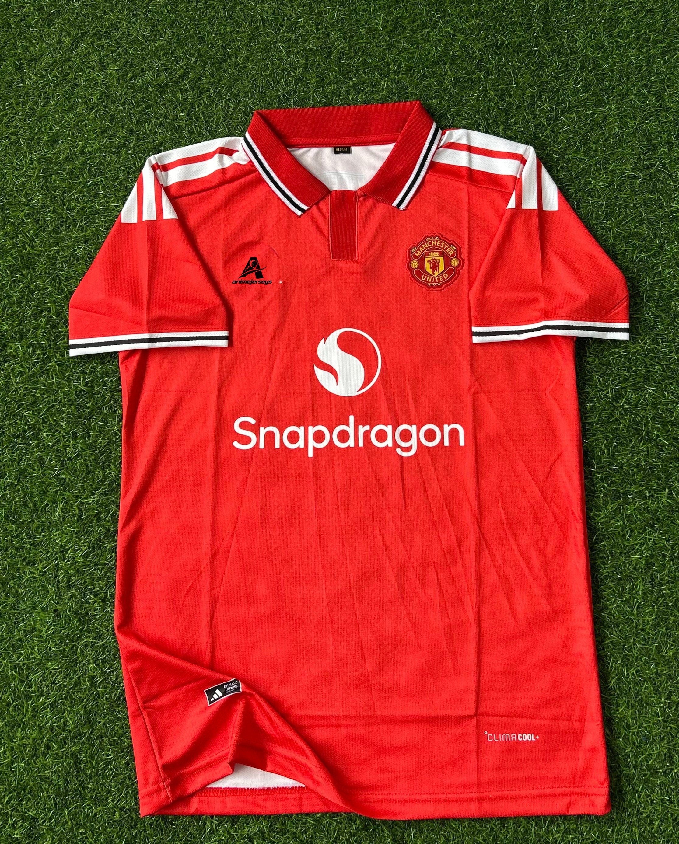 MAN UNITED 2026-27 SEASON HOME KIT, HALF SLEEVE POLO  EMBROIDERY