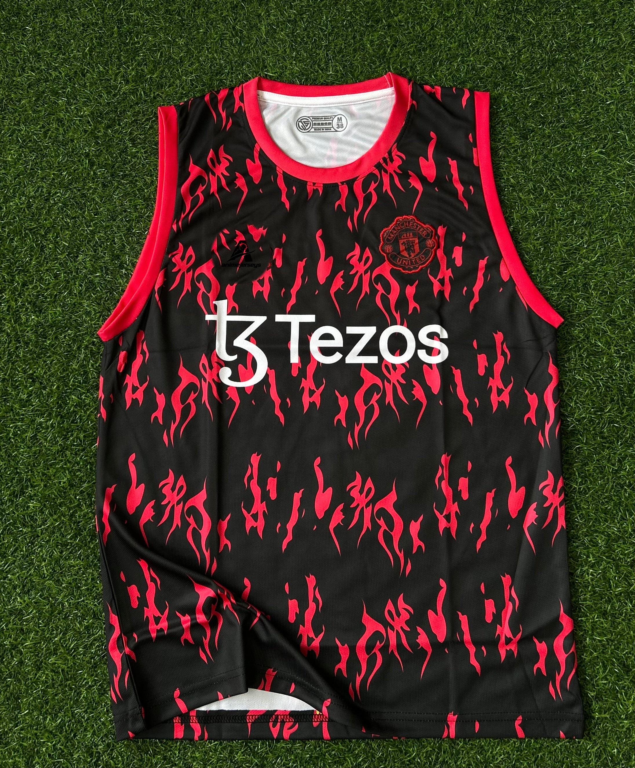 MAN UNITED TRAINING JERSEY, SLEEVELESS EMBROIDERY