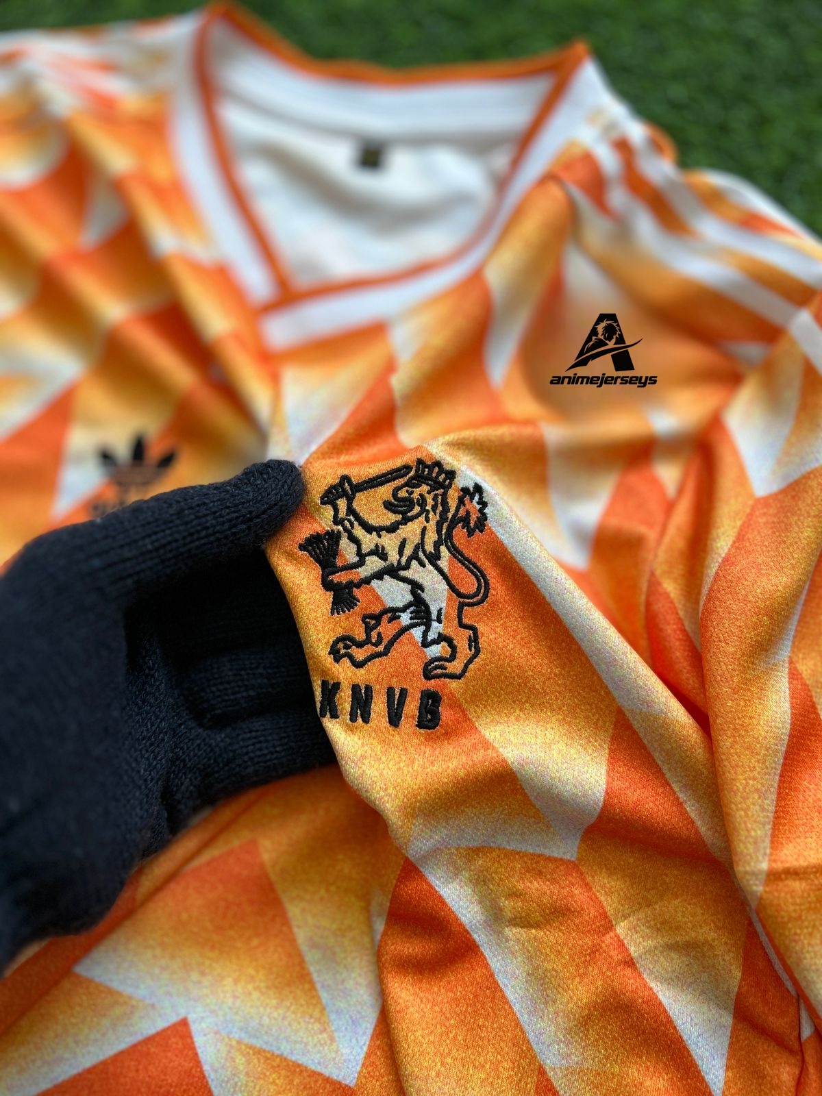 NETHARLANDS 1988 HOME KIT, HALFSLEEVE EMBROIDERY