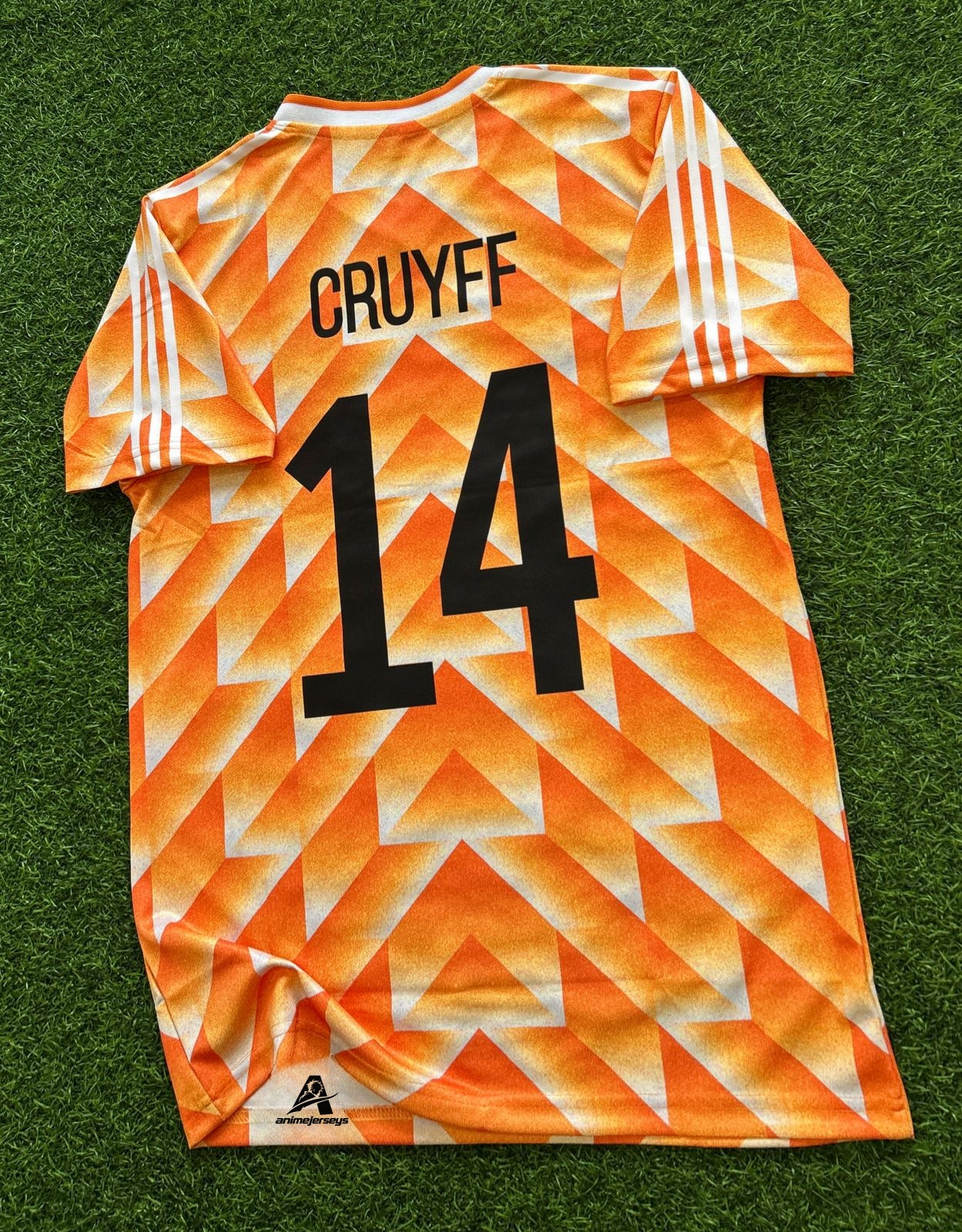 NETHARLANDS 1988 HOME KIT, HALFSLEEVE EMBROIDERY