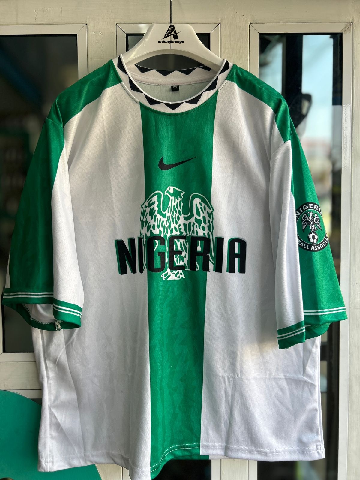 NIGERIA 1996 HOME KIT, FIVESLEEVE SUBLIMATION