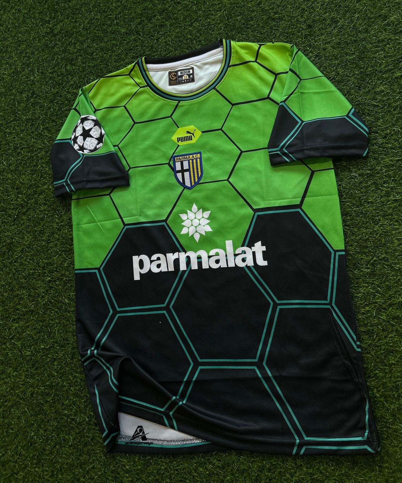 PARMA CALCIO 1997-98 GK KIT, HALFSLEEVE EMBROIDERY