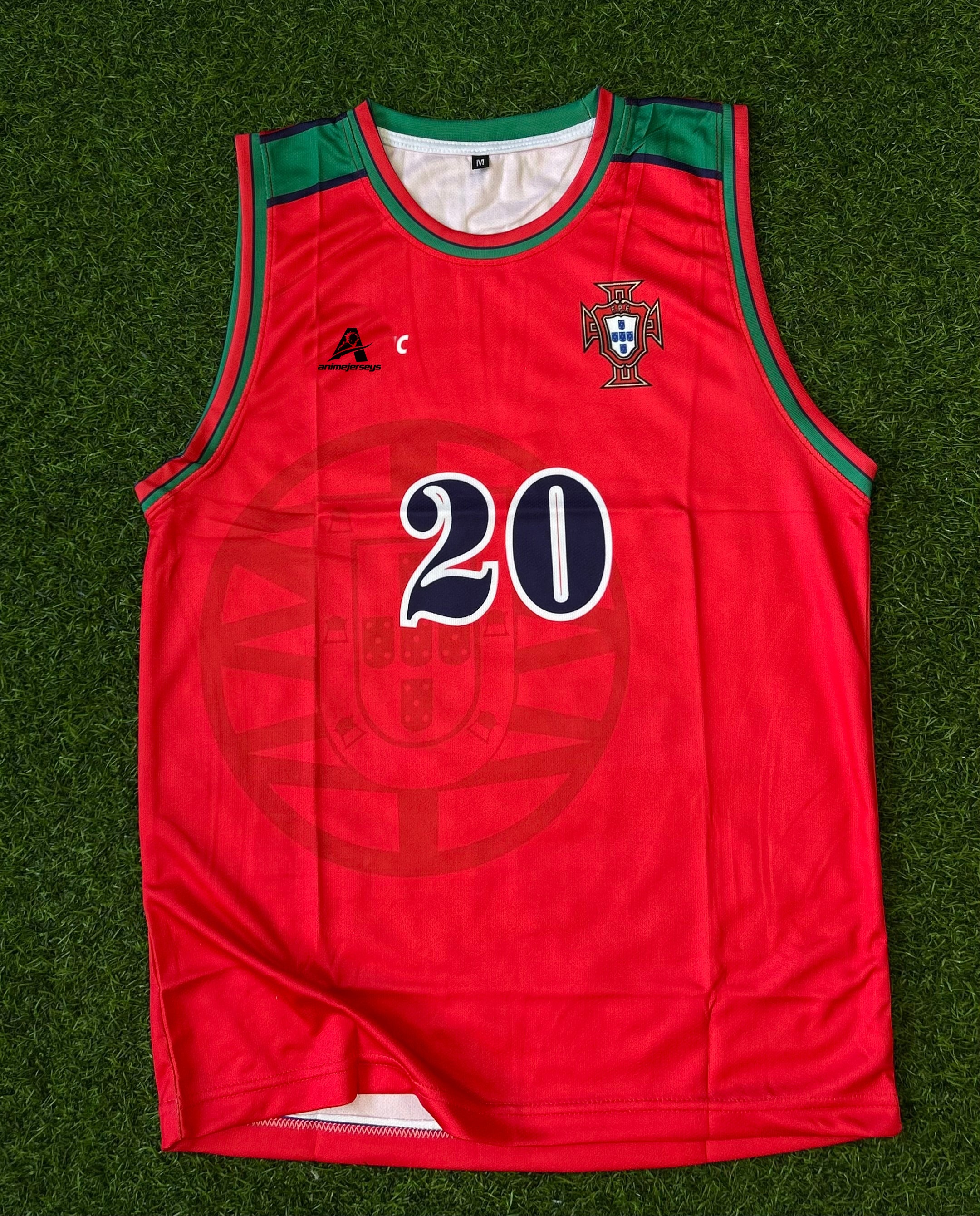PORTUGAL 1996 HOME JERSEY, SLEEVELESS  SUBLIMATION