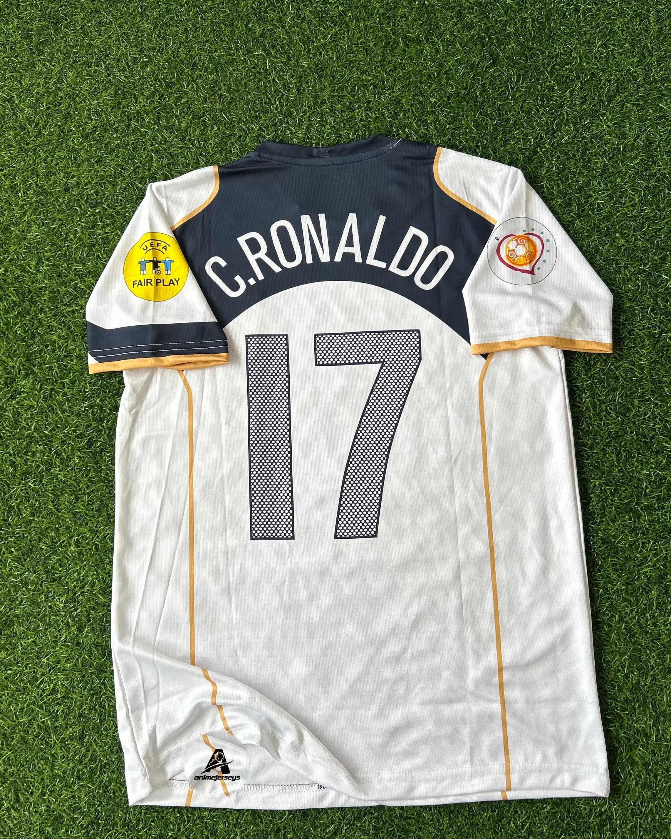 PORTUGAL 2004 AWAY KIT, HALF SLEEVE EMBROIDERY