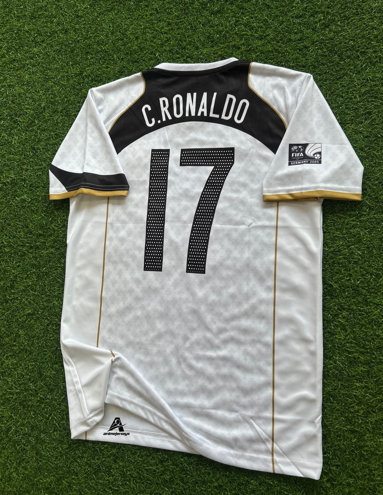 PORTUGAL 2004 AWAY KIT, HALFSLEEVE EMBROIDERY