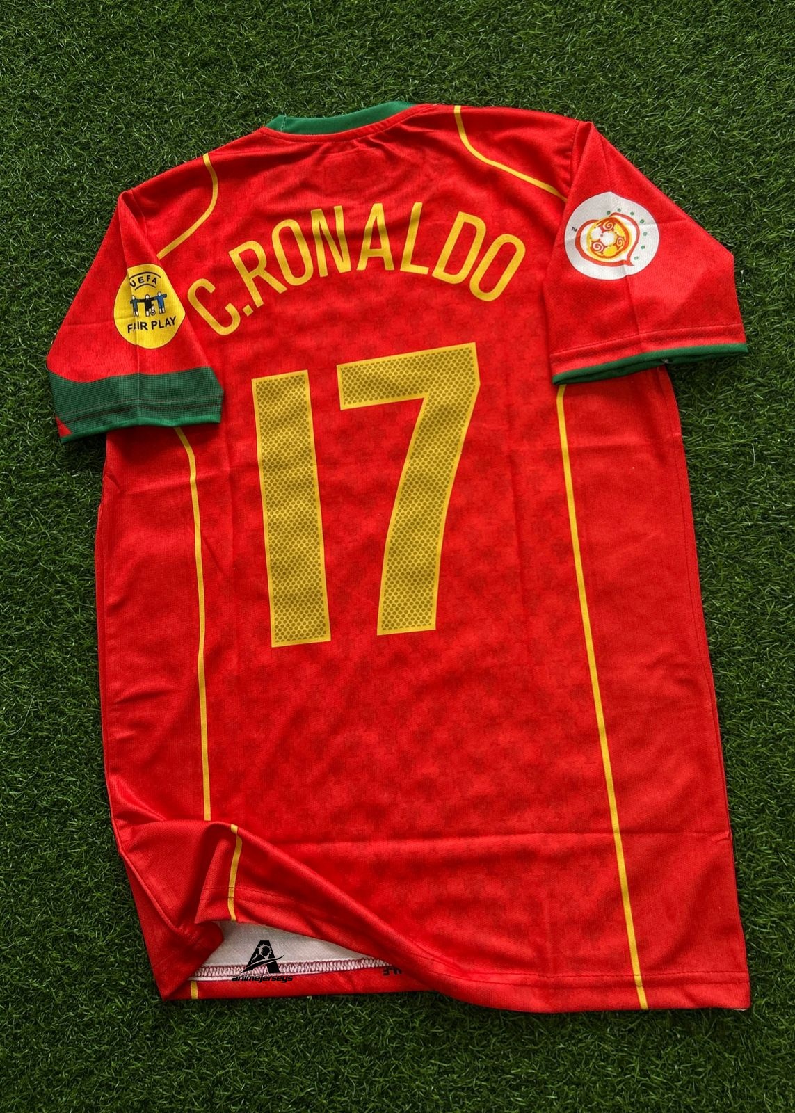 PORTUGAL 2004 HOME KIT, HALFSLEEVE EMBROIDERY