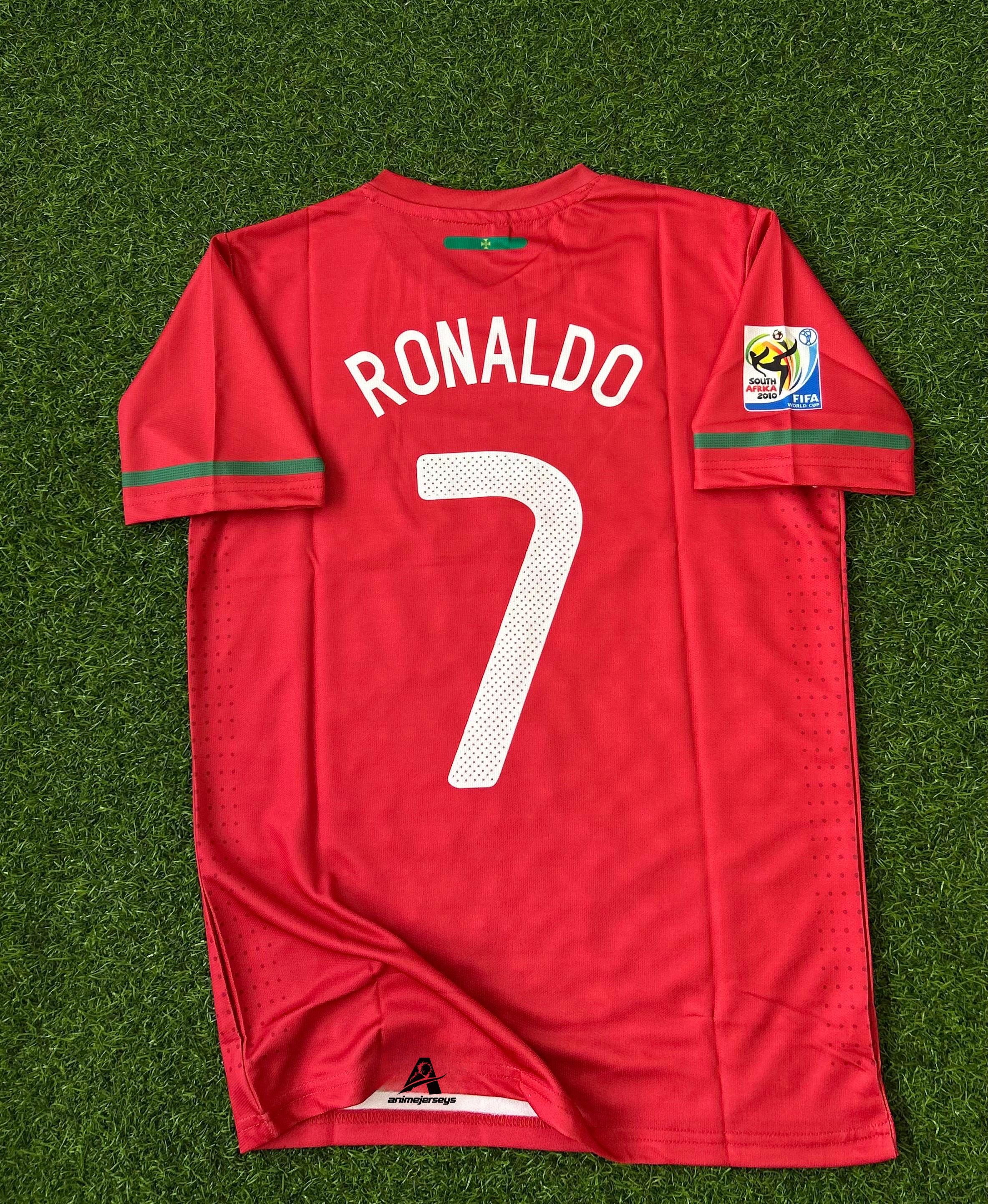 PORTUGAL 2010 WORLD CUP HOME KIT, HALFSLEEVE EMBROIDERY