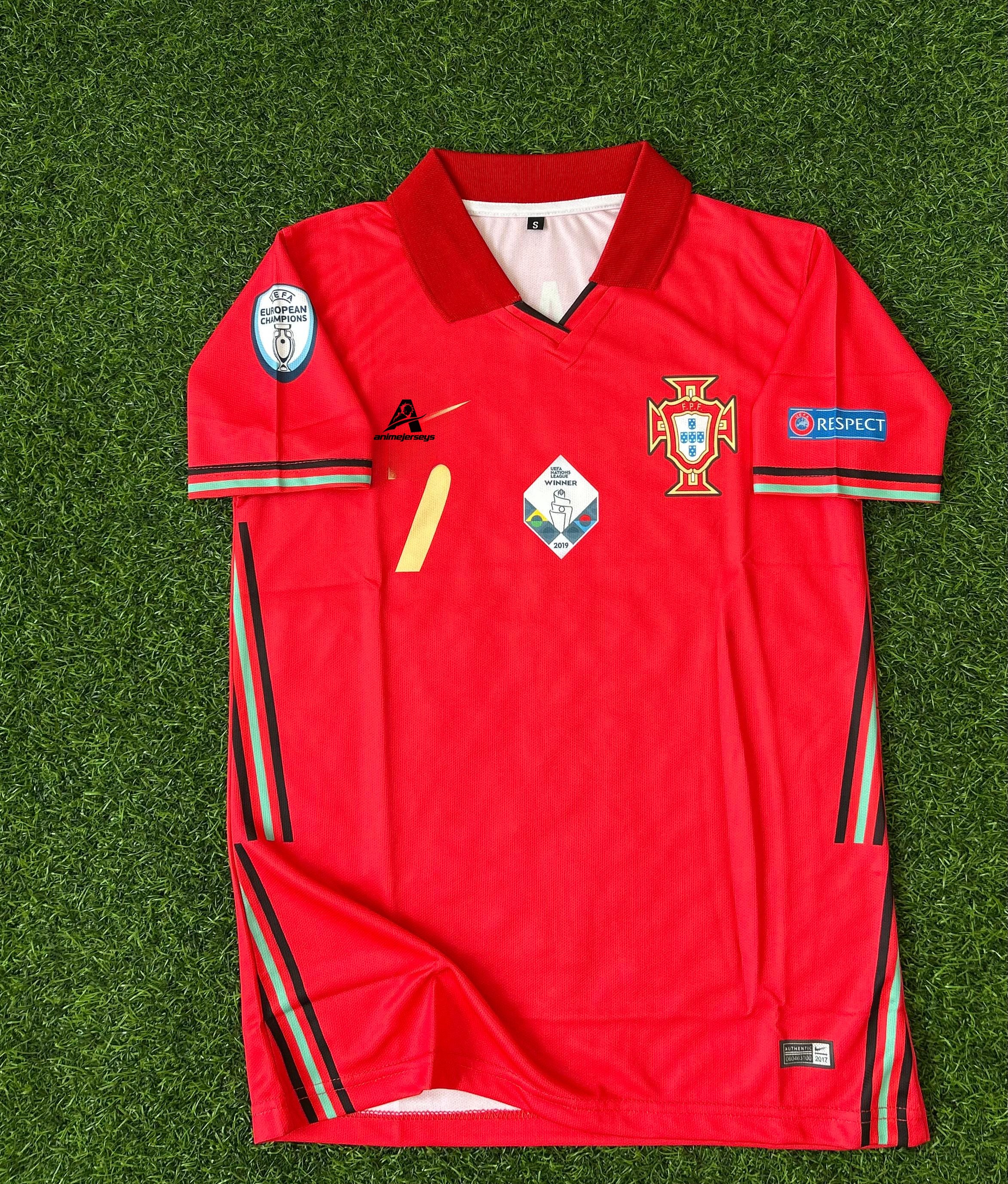 PORTUGAL 2020-21 HOME KIT, HALFSLEEVE POLO SUBLIMATION