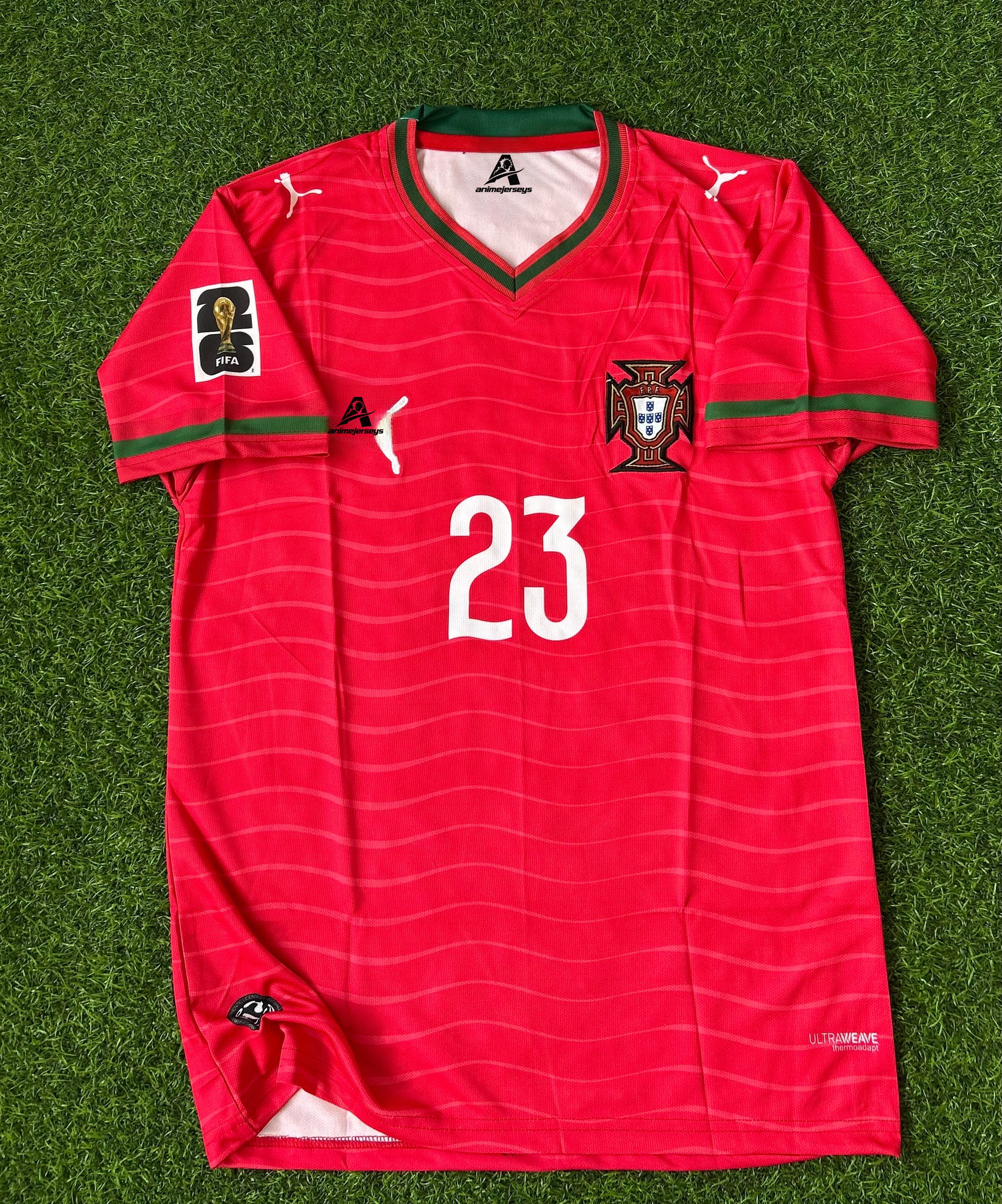 PORTUGAL 2026 WORLD CUP HOME KIT, HALF SLEEVE  EMBROIDERY