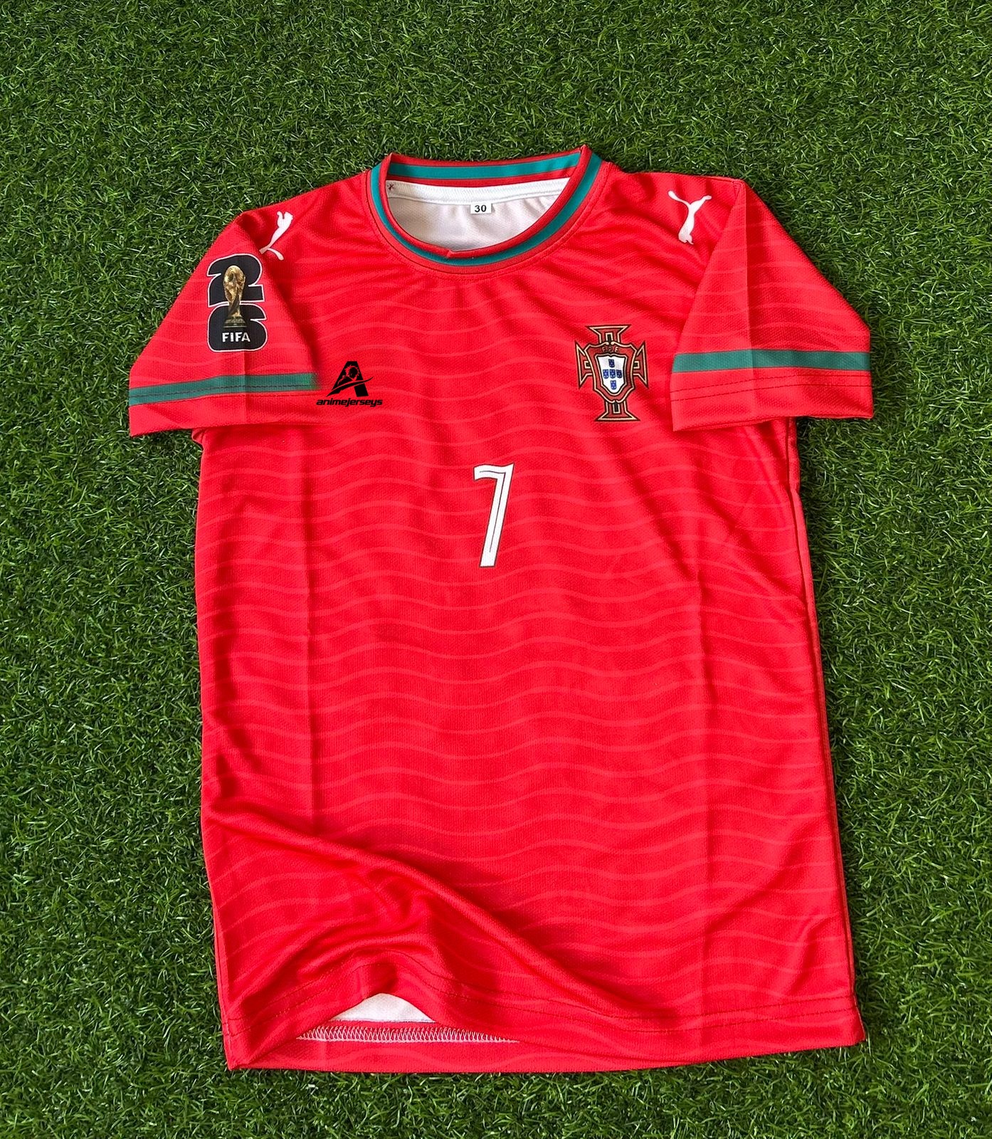 PORTUGAL 2026 WORLD CUP HOME KIT, HALF SLEEVE SUBLIMATION (KID SIZE)
