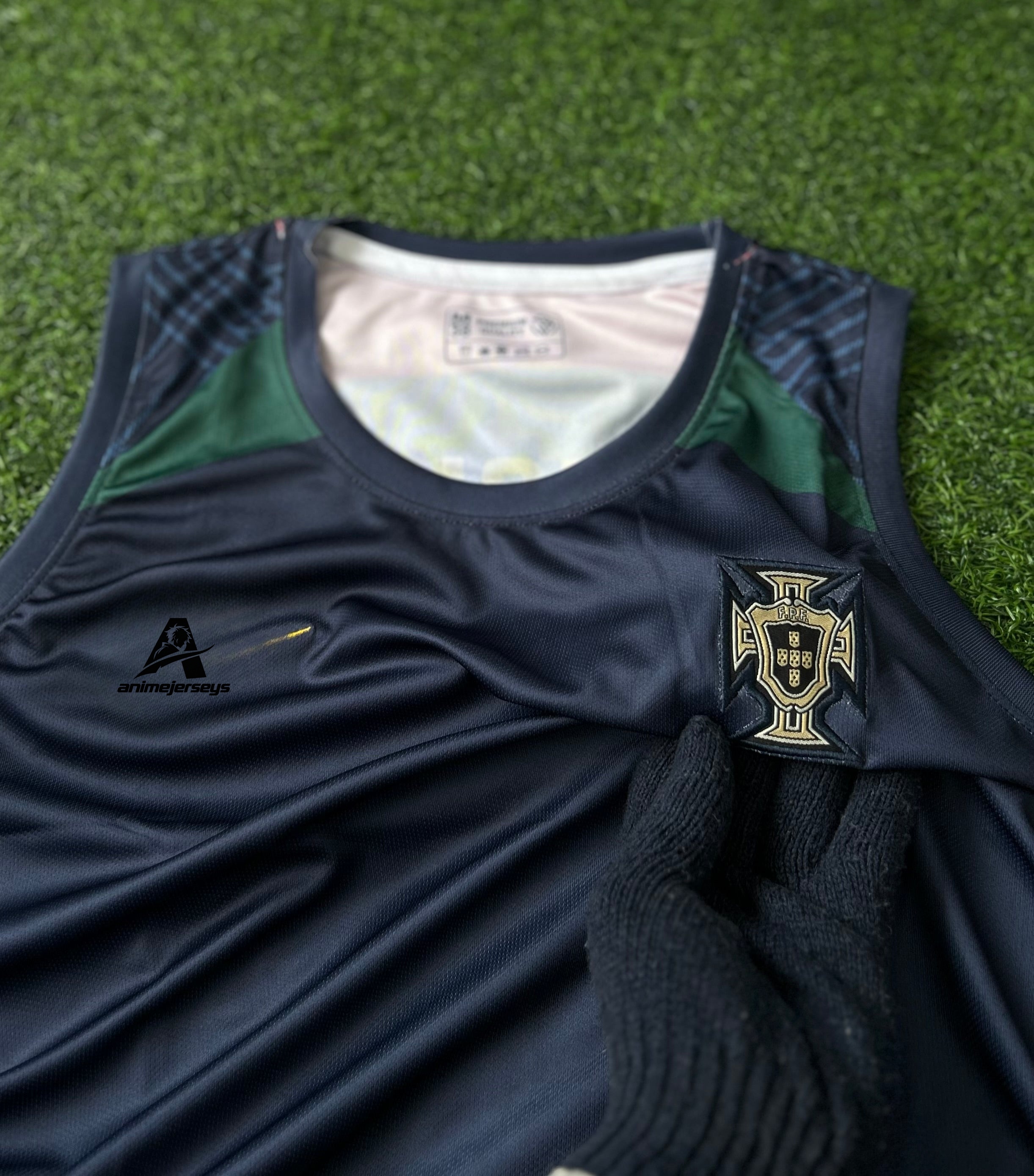 PORTUGAL TRAINING JERSEY, SLEEVELESS EMBROIDERY
