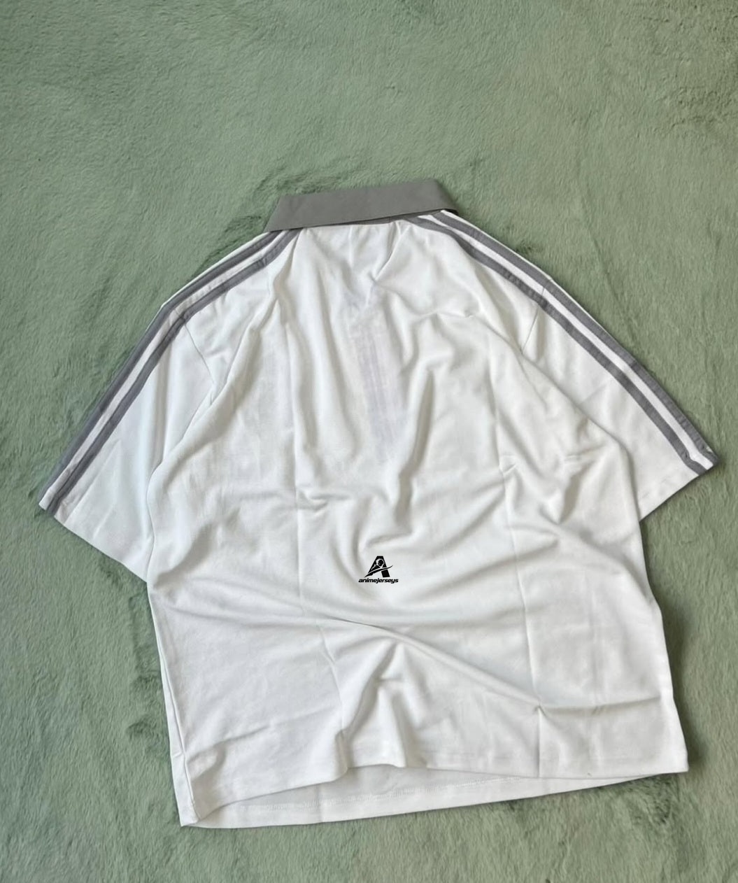 PRIMIUM FIVESLEEVE T-SHIRT. POLO EMBROIDERY,REAL MADRID LOGO