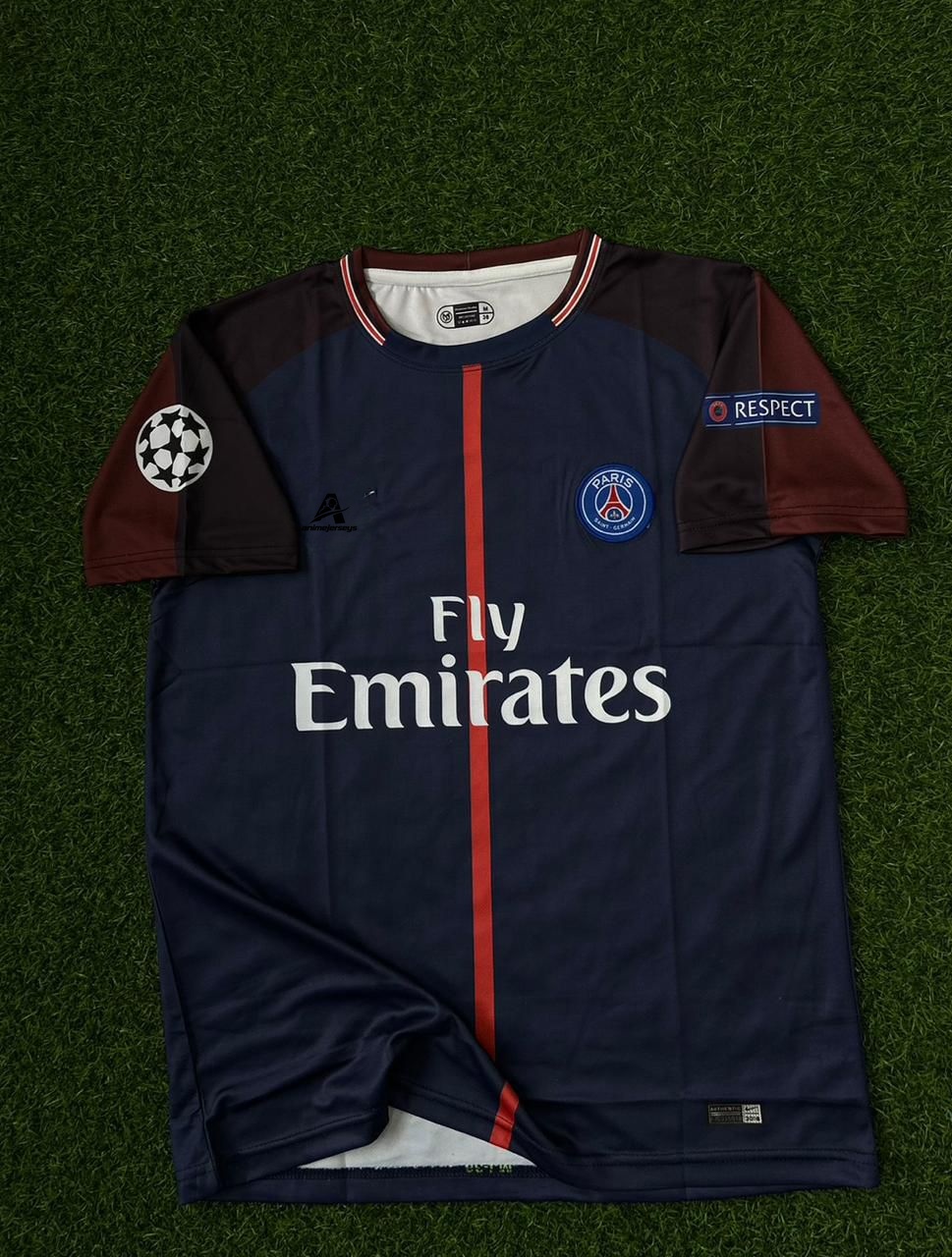 PSG 2017-18 SEASON HOME KIT.HALFSLEEVE EMBROIDERY