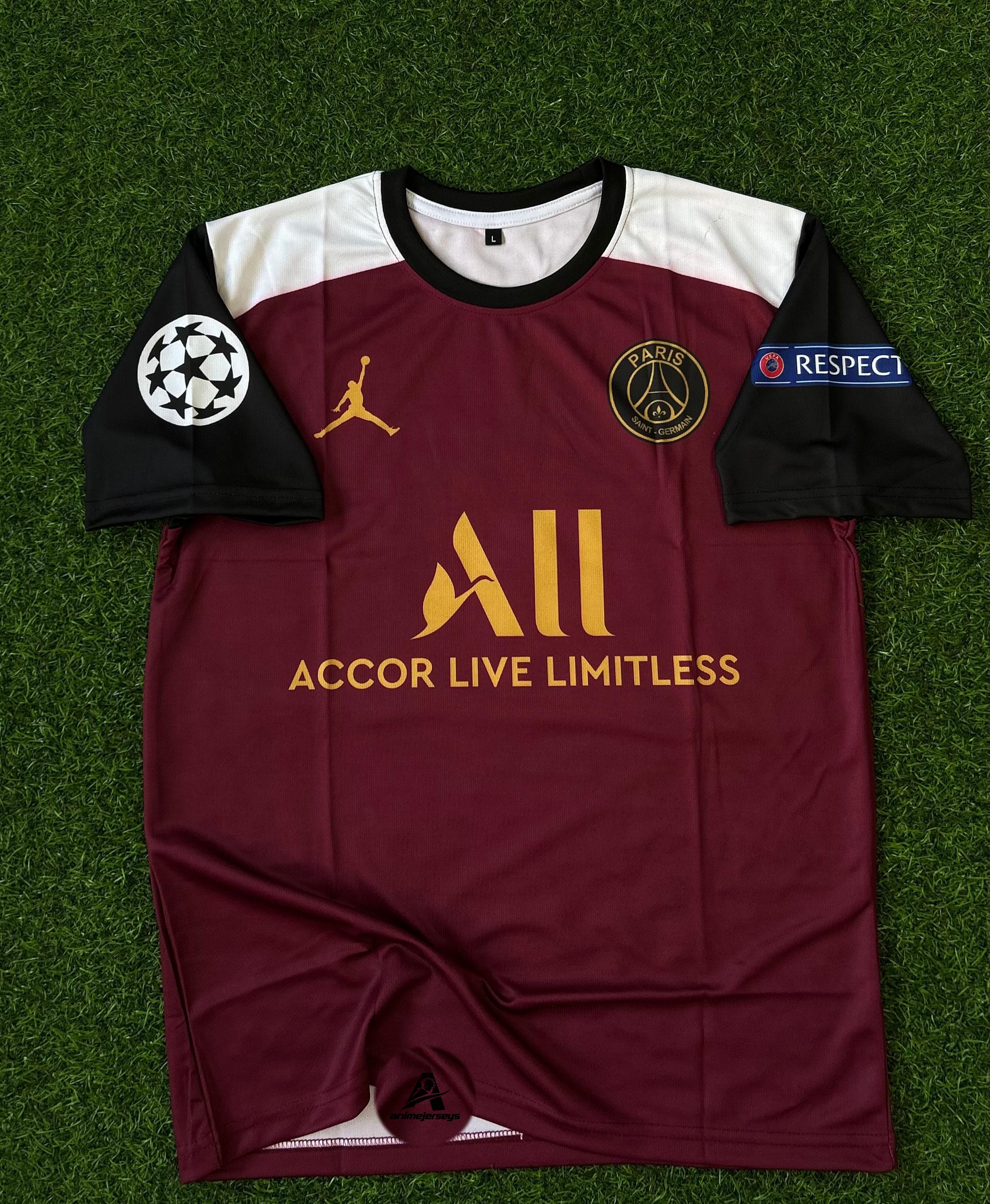 PSG 2020-21 SEASON THIRD KIT . HALFSLEEVE SUBLIMATION