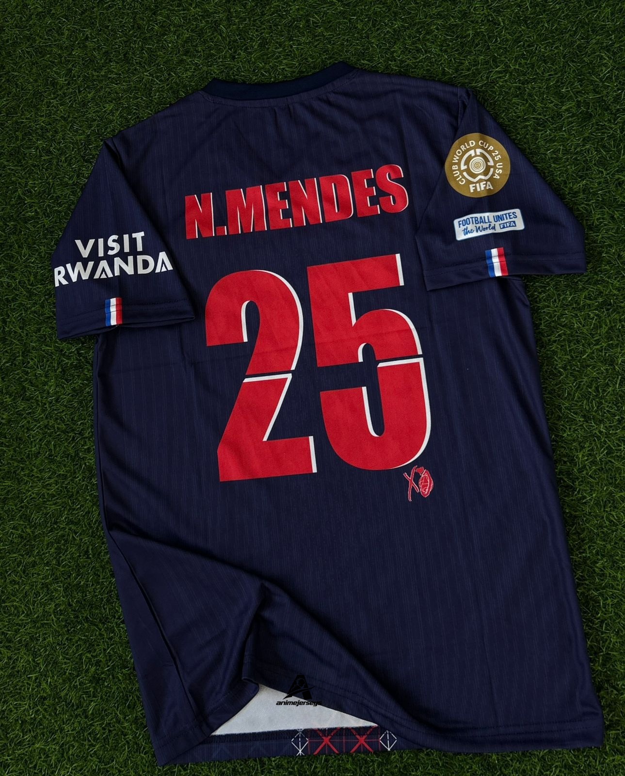 PSG 2025-26 SEASON HOME KITT. HALFSLEEVE EMBROIDERY