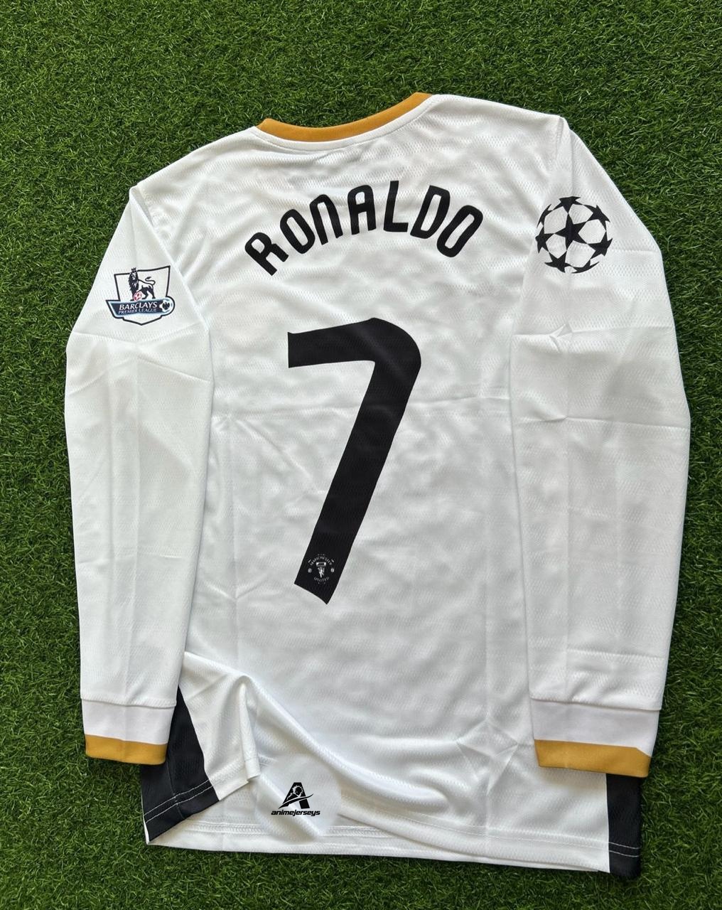 MAN UNITED 2006-07 AWAY KIT. FULLSLEEVE EMBROILEDERY