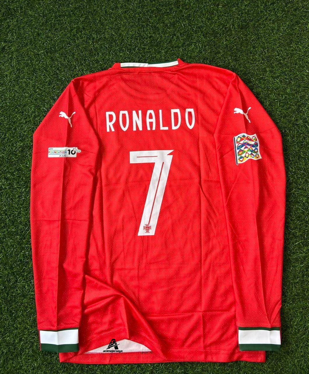 PORTUGAL 2024  NATION'S LEAGUE HOME KIT. FULLSLEEVE EMBROILEDERY