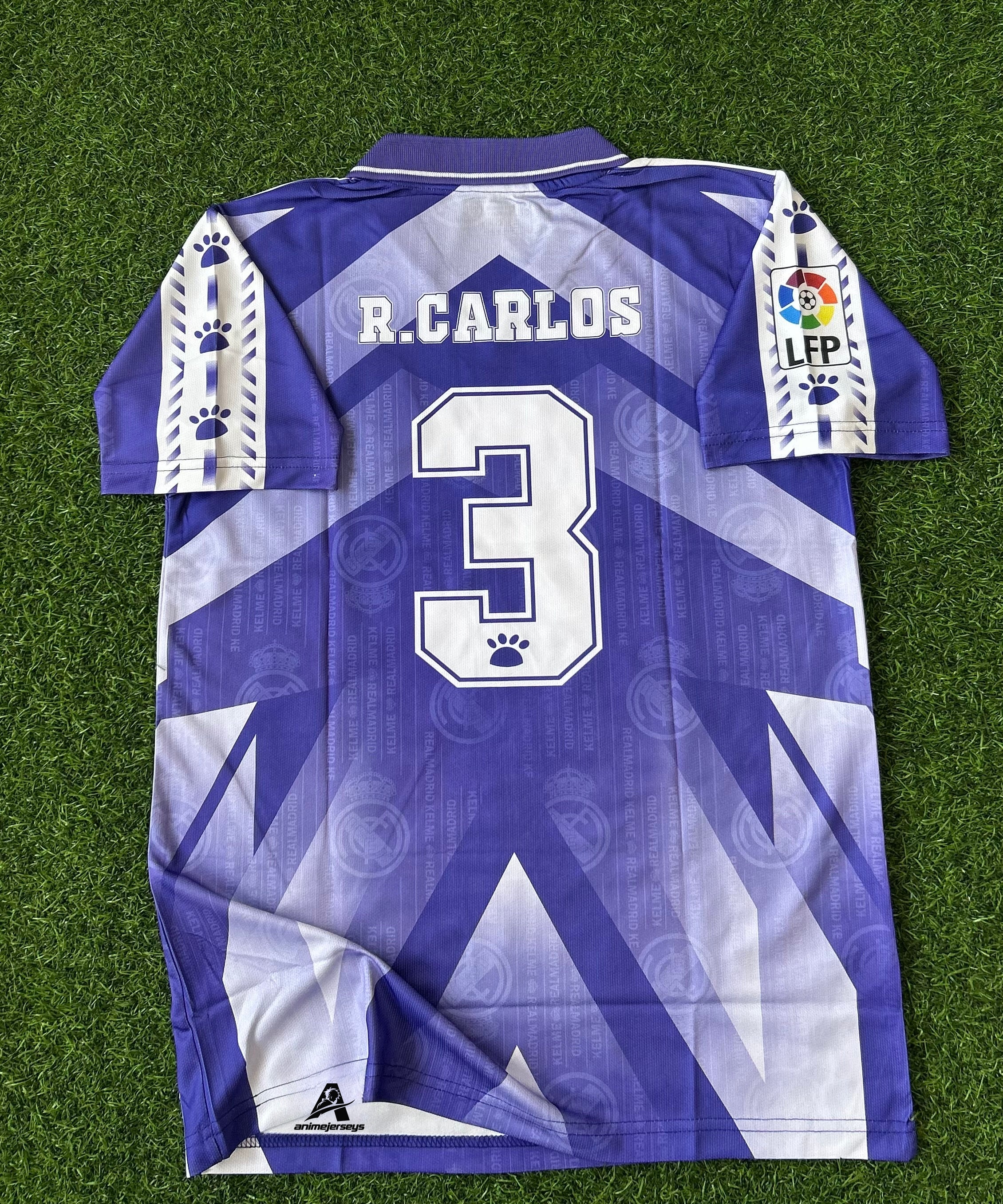 REAL MADRID 1996-97 AWAY KIT, HALF SLEEVE  POLO EMBROIDERY