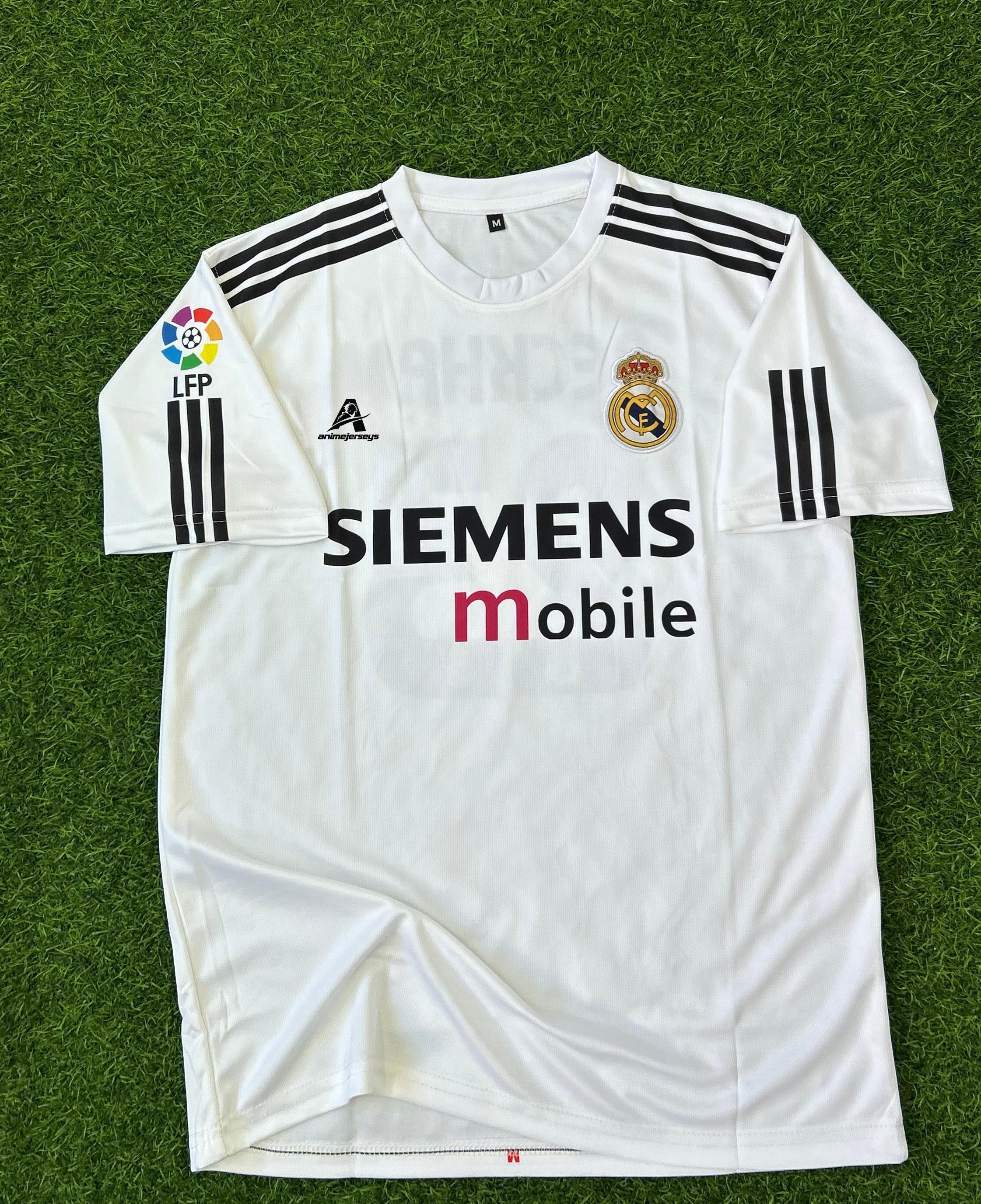 REAL MADRID 2004/05 HOME BECKHAM HALFSLEEVE EMBROILEDERY