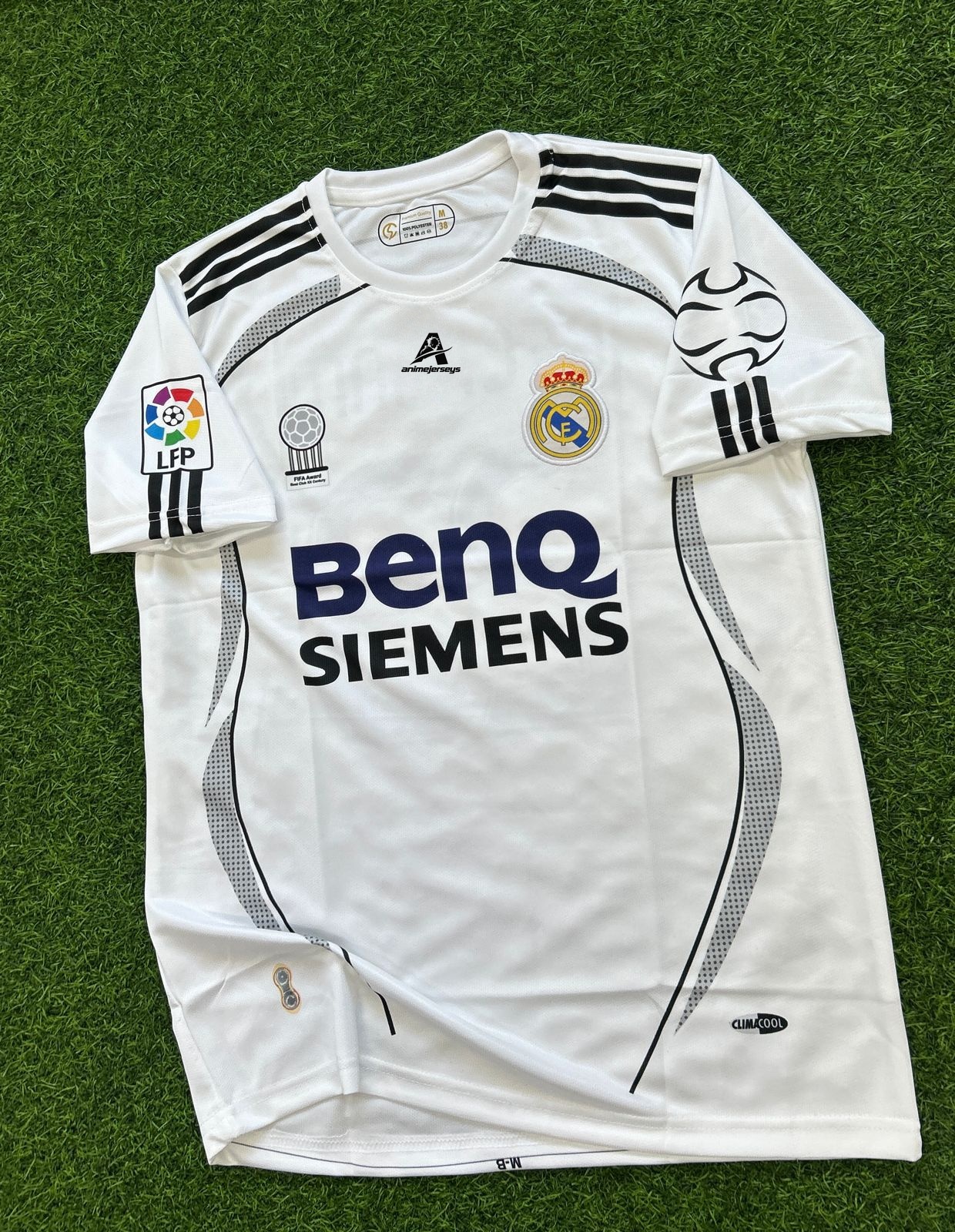REAL MADRID 2006-07 HOME KIT, HALFSLEEVE EMBROIDERY