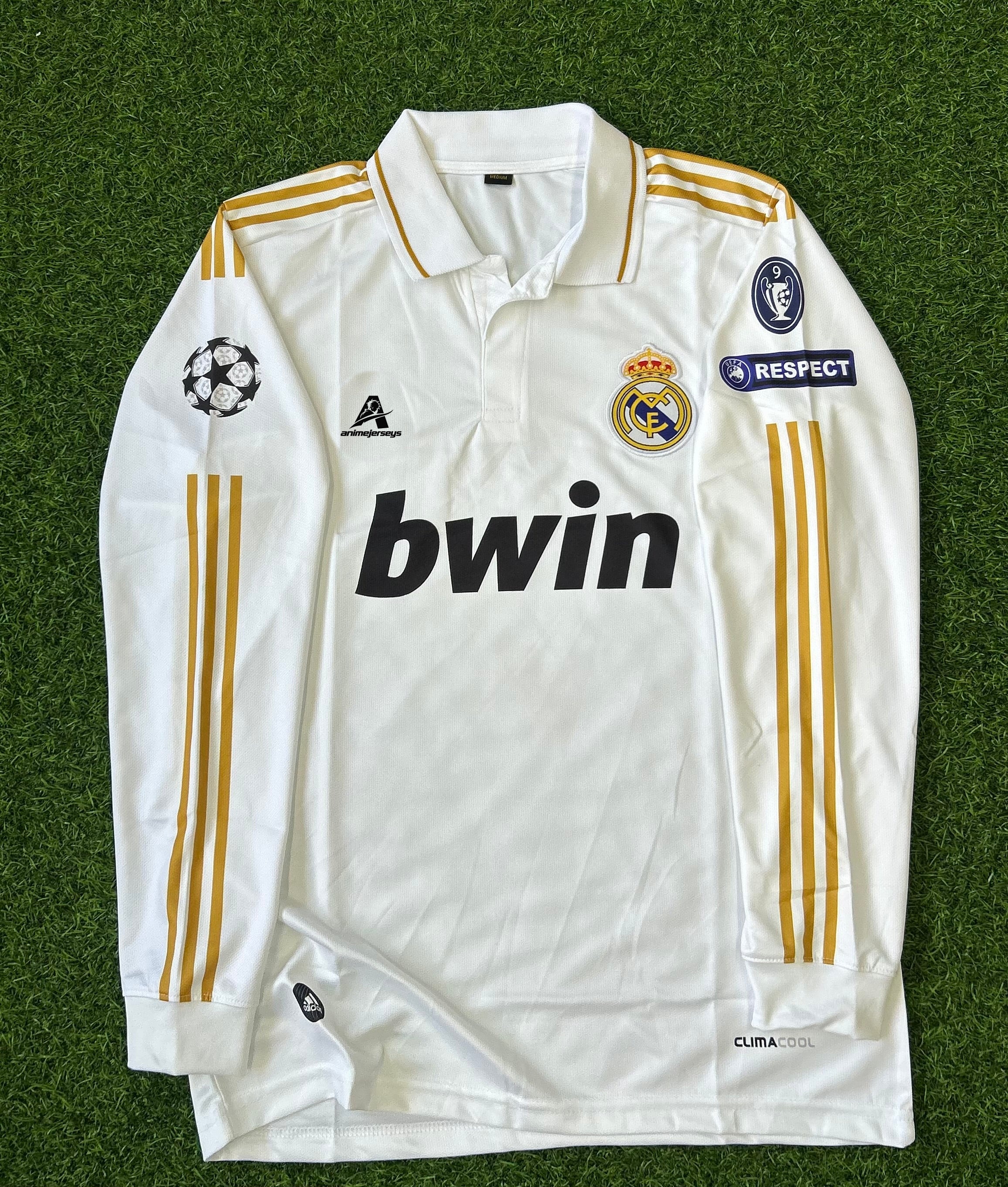 REAL MADRID 2011-12 HOME JERSEY, FULL SLEEVE POLO EMBROIDERY