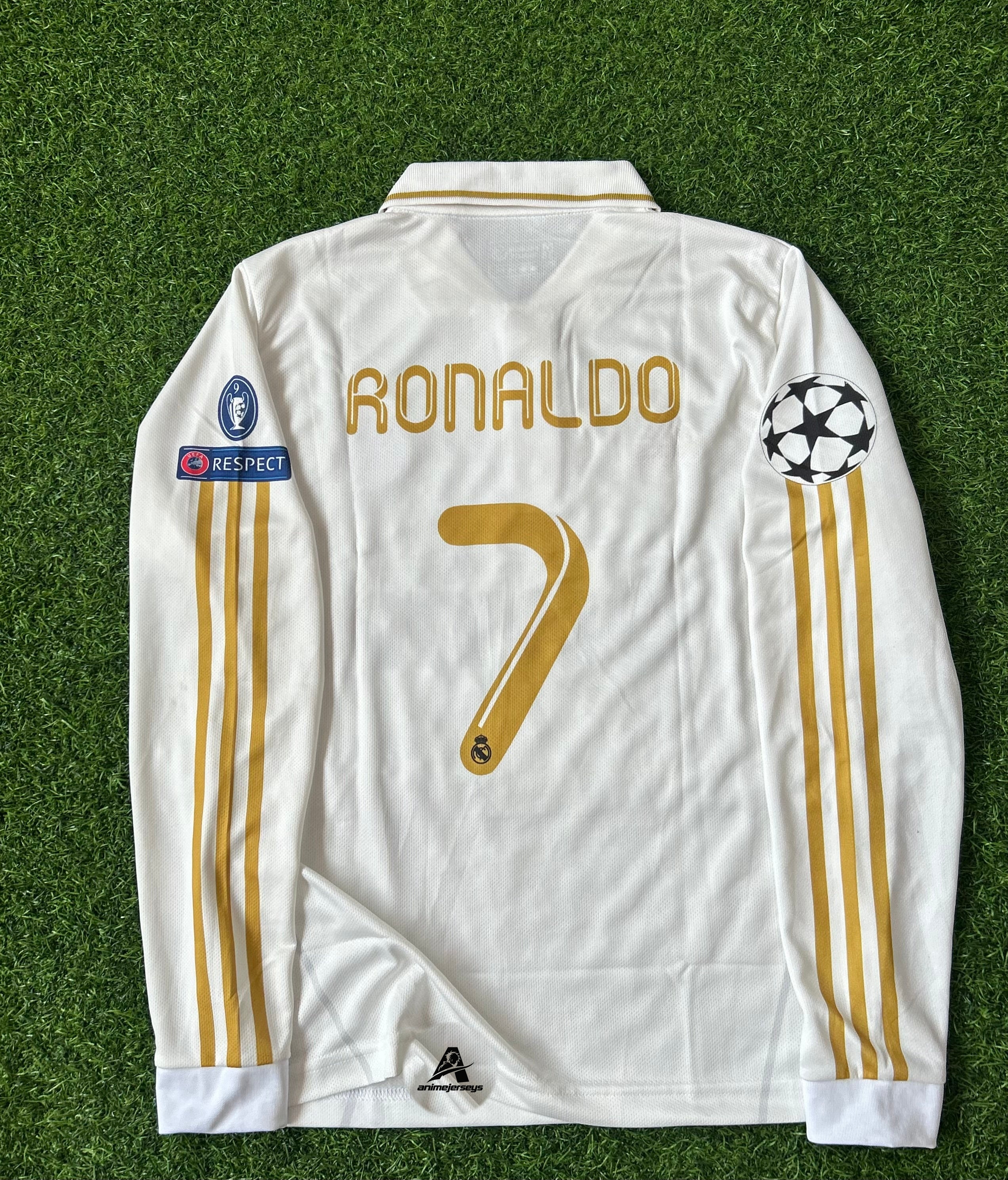 REAL MADRID 2011-12 HOME JERSEY, FULL SLEEVE POLO EMBROIDERY