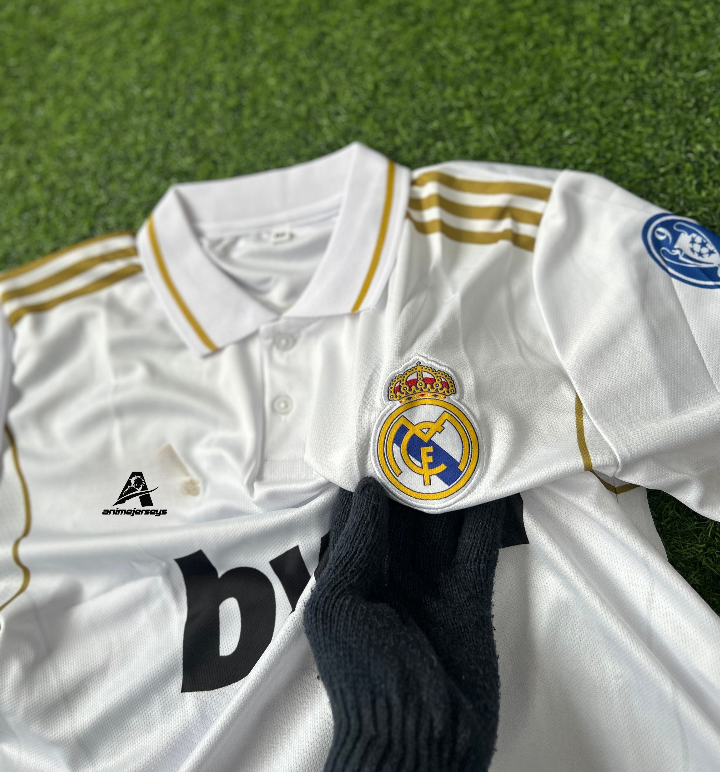 REAL MADRID 2011-12 HOME JERSEY, HALF SLEEVE  POLO  EMBROIDERY