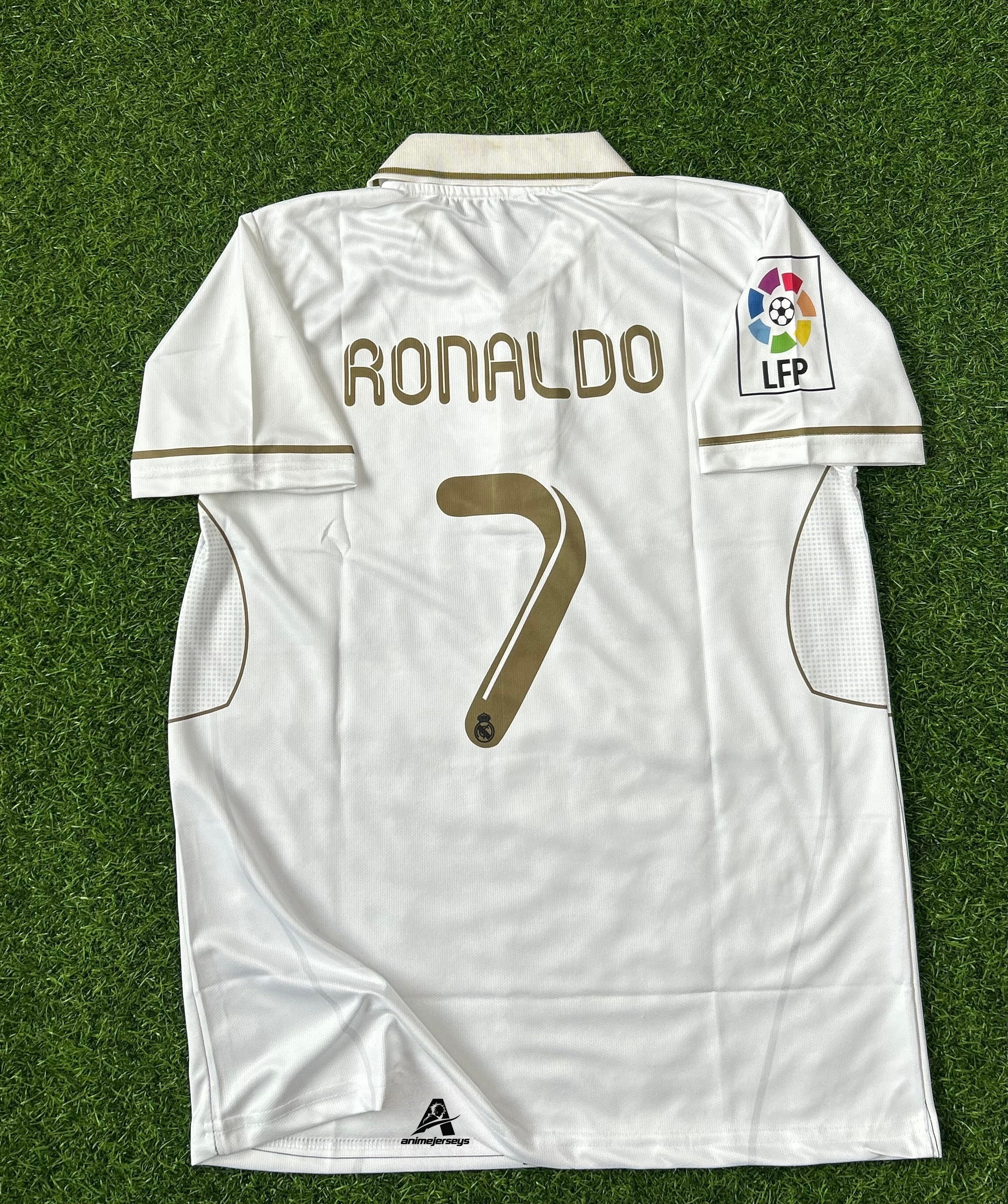 REAL MADRID 2011-12 HOME JERSEY, HALF SLEEVE POLO  SUBLIMATION