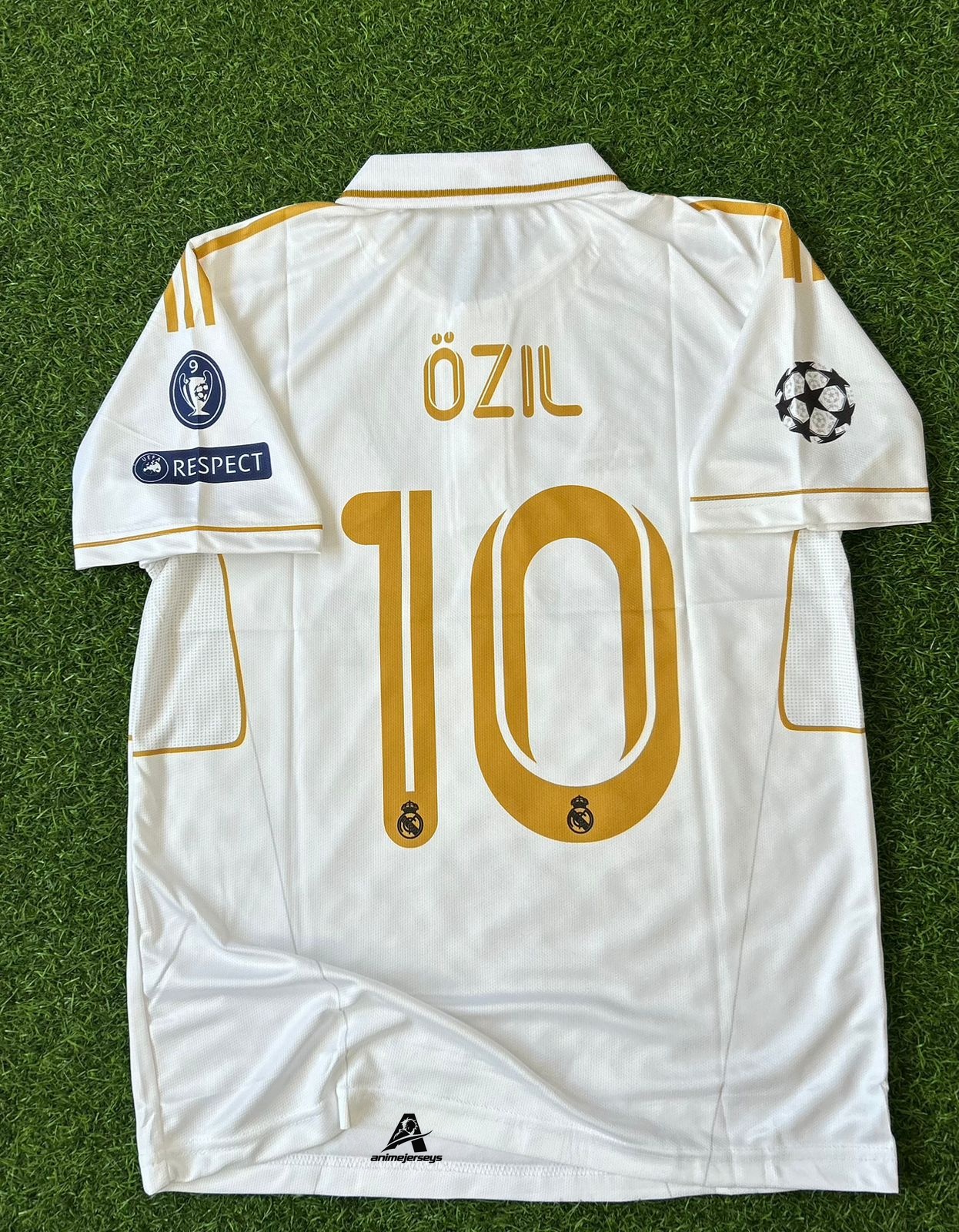 REAL MADRID 2011-12 HOME KIT, HALFSLEEVE POLO EMBROIDERY