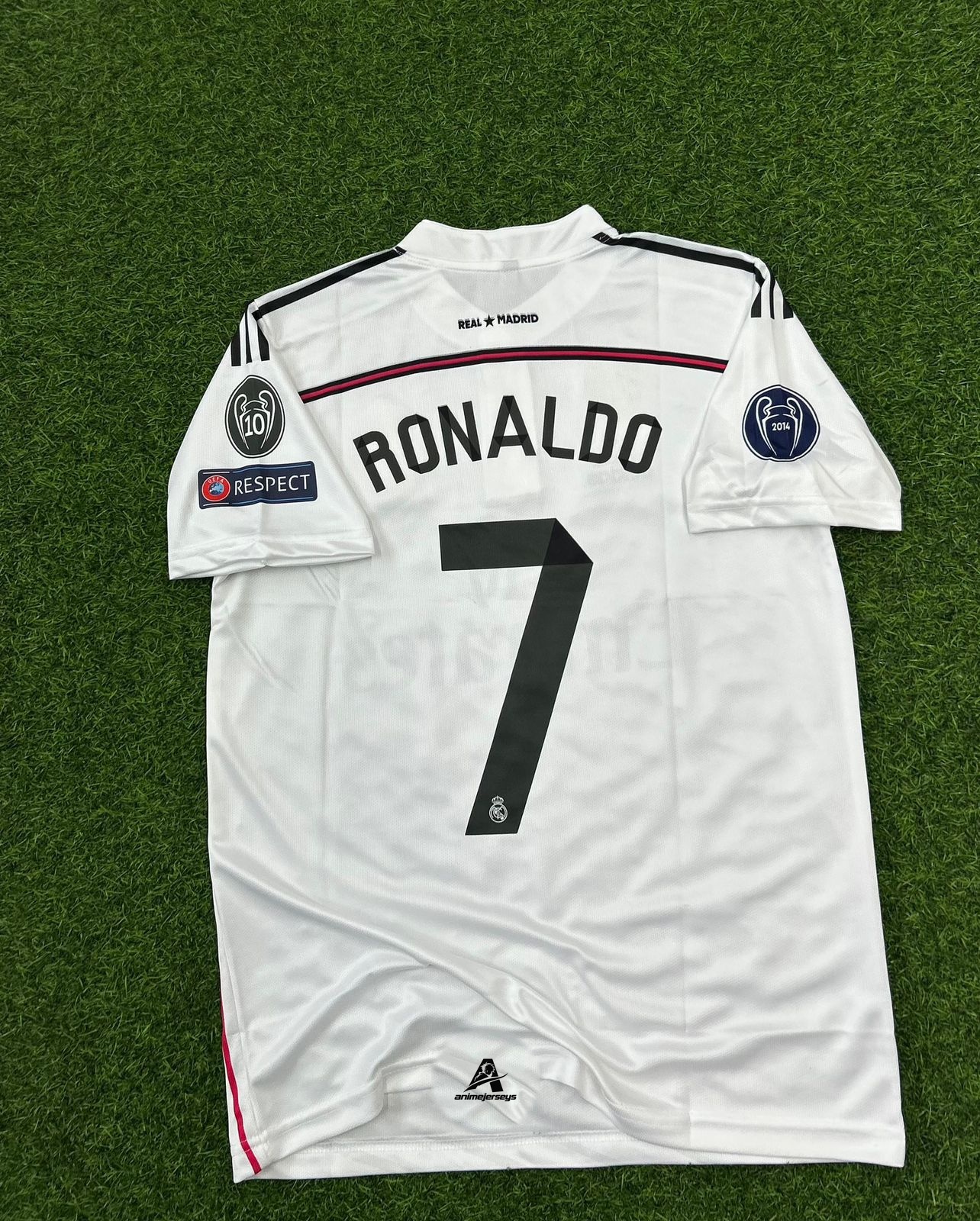 REAL MADRID 2014-15 HOME KIT, HALFSLEEVE POLO EMBROIDERY