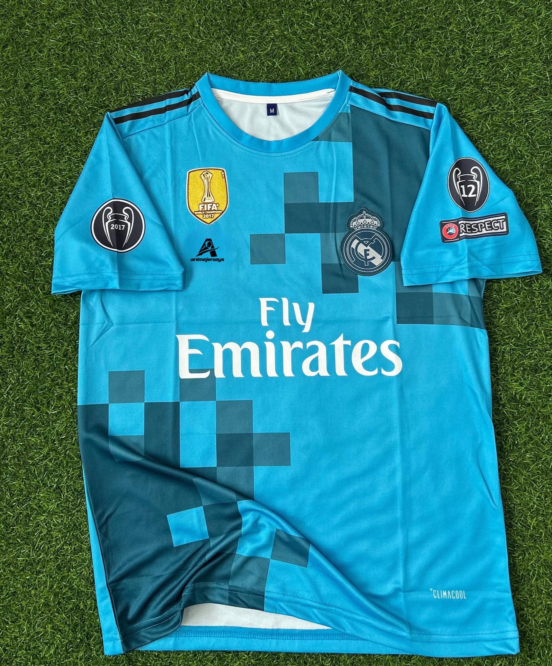 REAL MADRID 2017/18 AWAY JERSEY  RONALDO HALFSLEEVE EMBROILEDERY PREMIUM